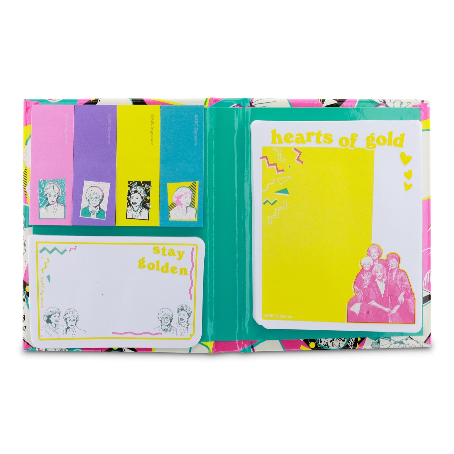 The Golden Girls Retro Fashion Pattern Sticky Note and Tab Box Set
