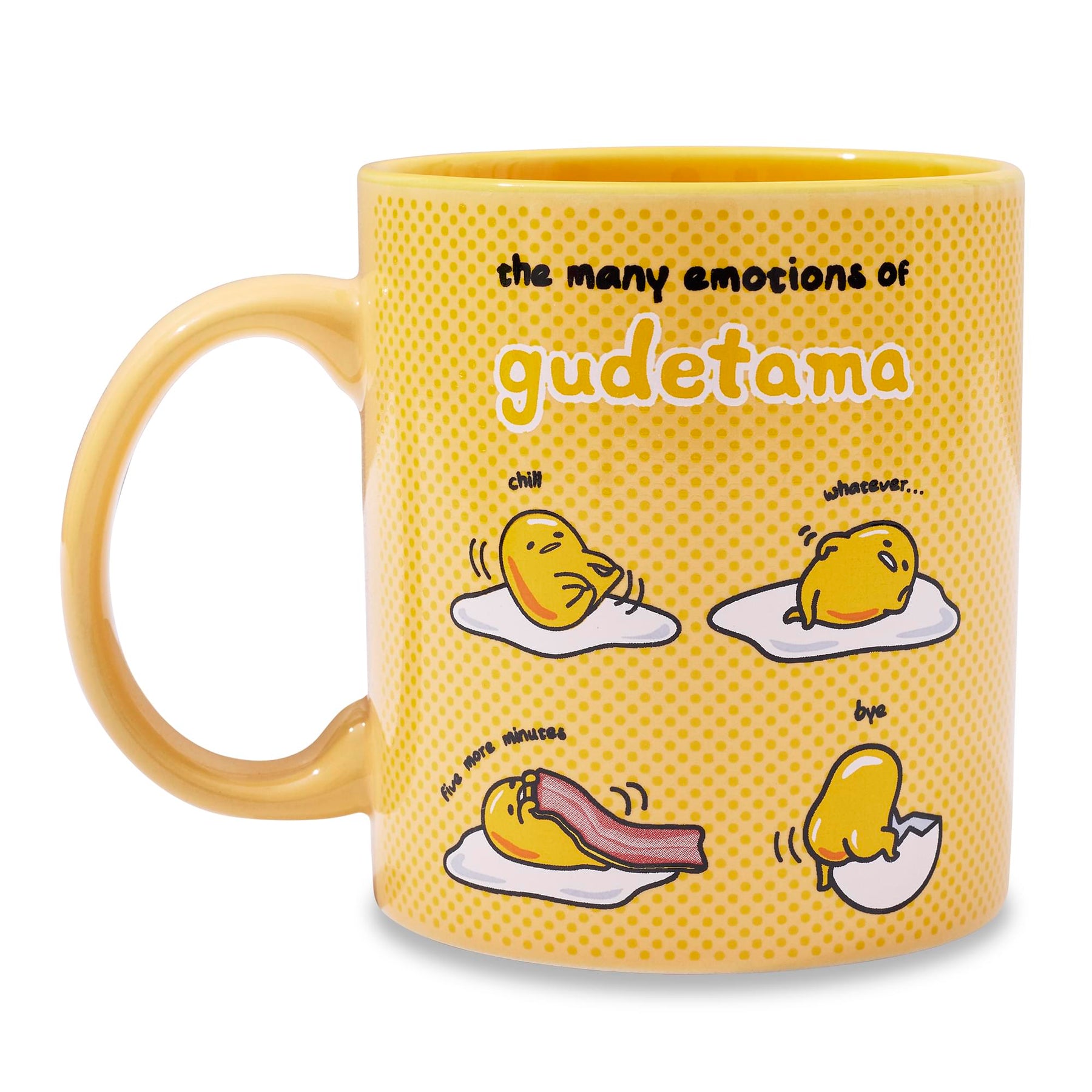 Sanrio Gudetama "Many Emotions" Ceramic Mug | Holds 20 Ounces