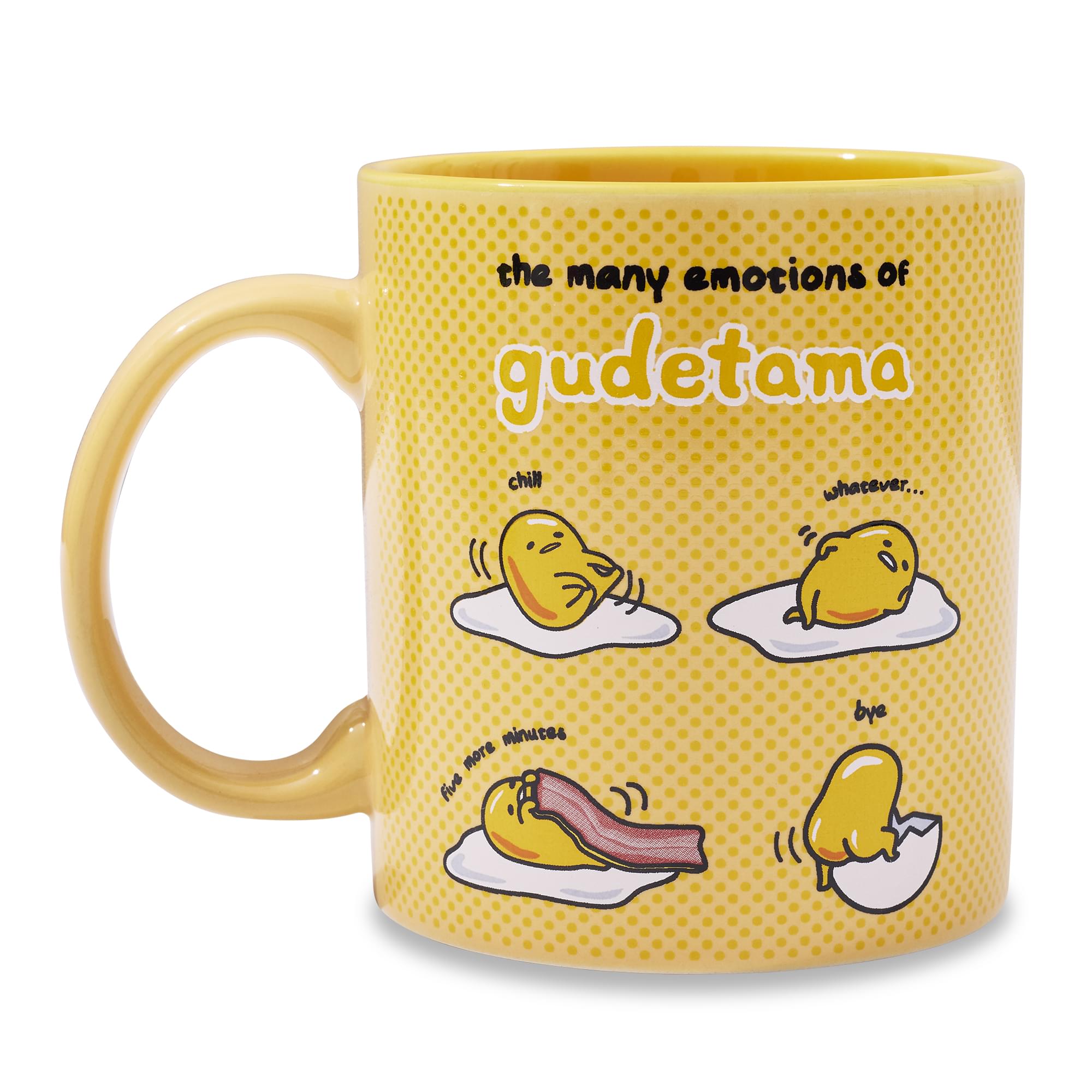 Sanrio Gudetama "Many Emotions" Ceramic Mug | Holds 20 Ounces