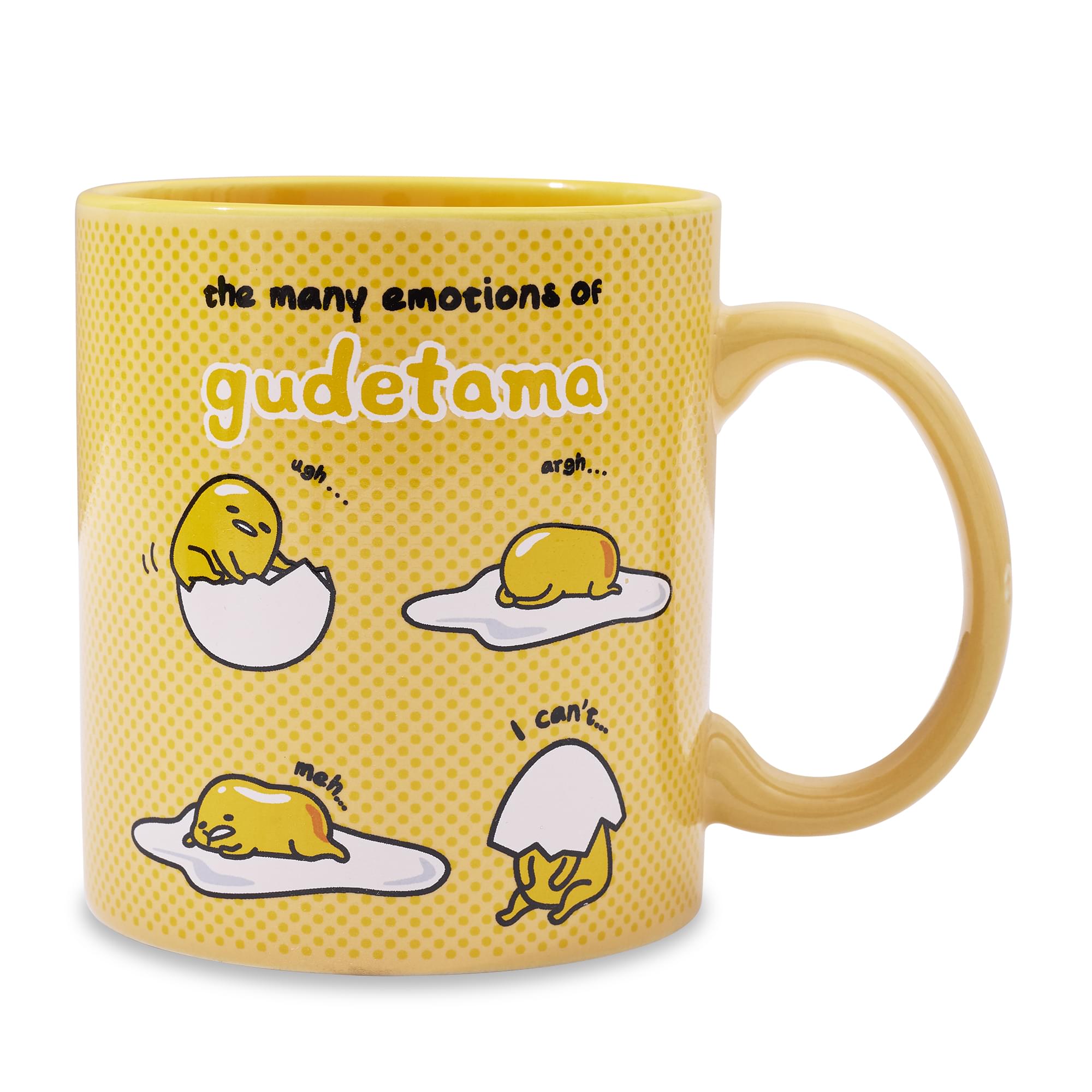 Sanrio Gudetama "Many Emotions" Ceramic Mug | Holds 20 Ounces