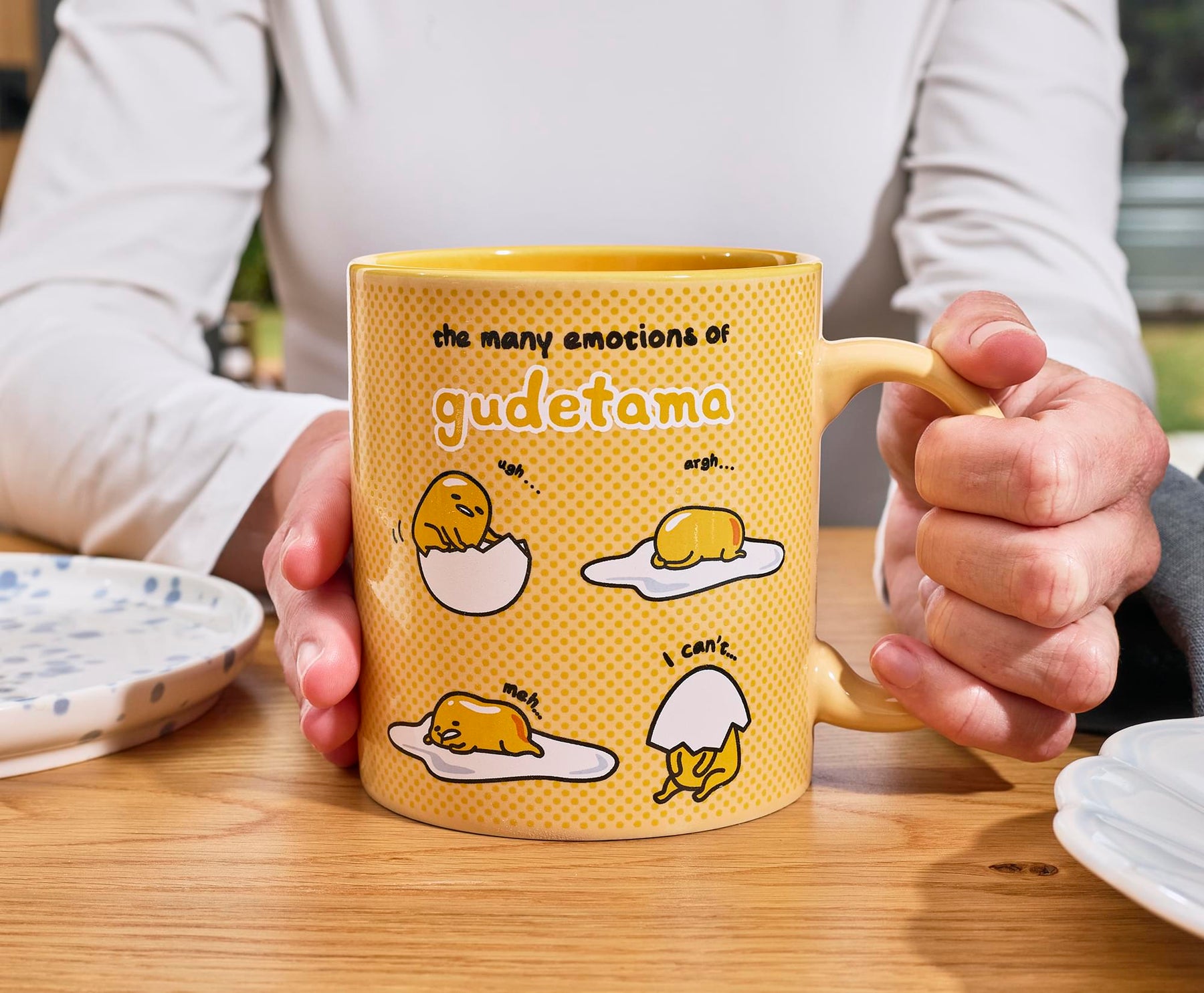Sanrio Gudetama "Many Emotions" Ceramic Mug | Holds 20 Ounces
