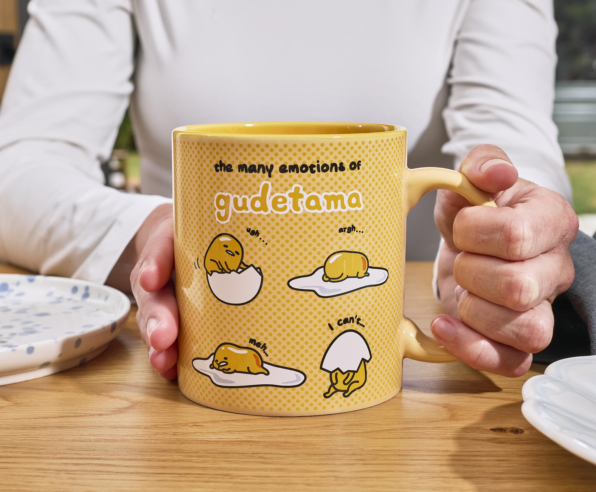 Sanrio Gudetama "Many Emotions" Ceramic Mug | Holds 20 Ounces
