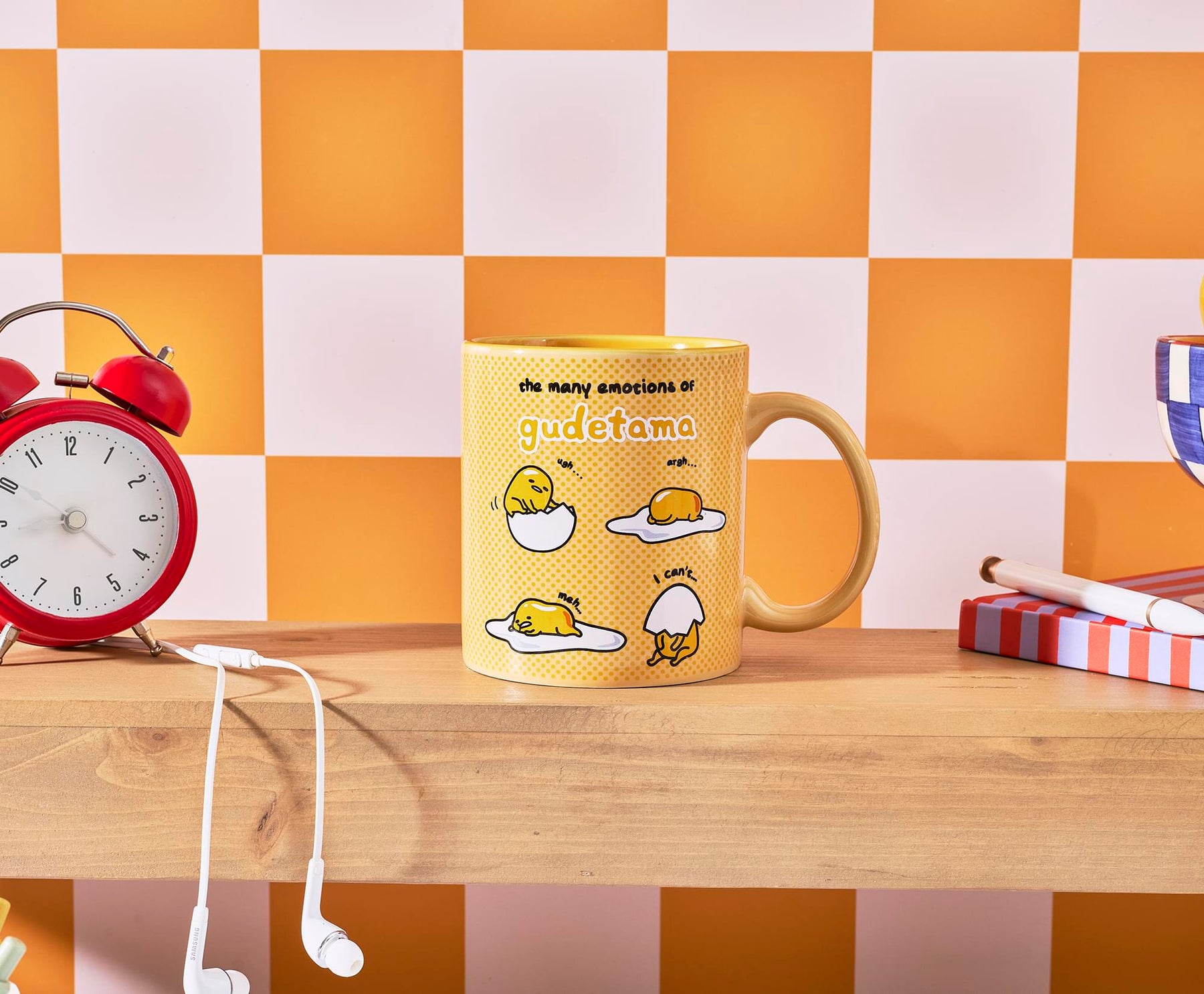 Sanrio Gudetama "Many Emotions" Ceramic Mug | Holds 20 Ounces