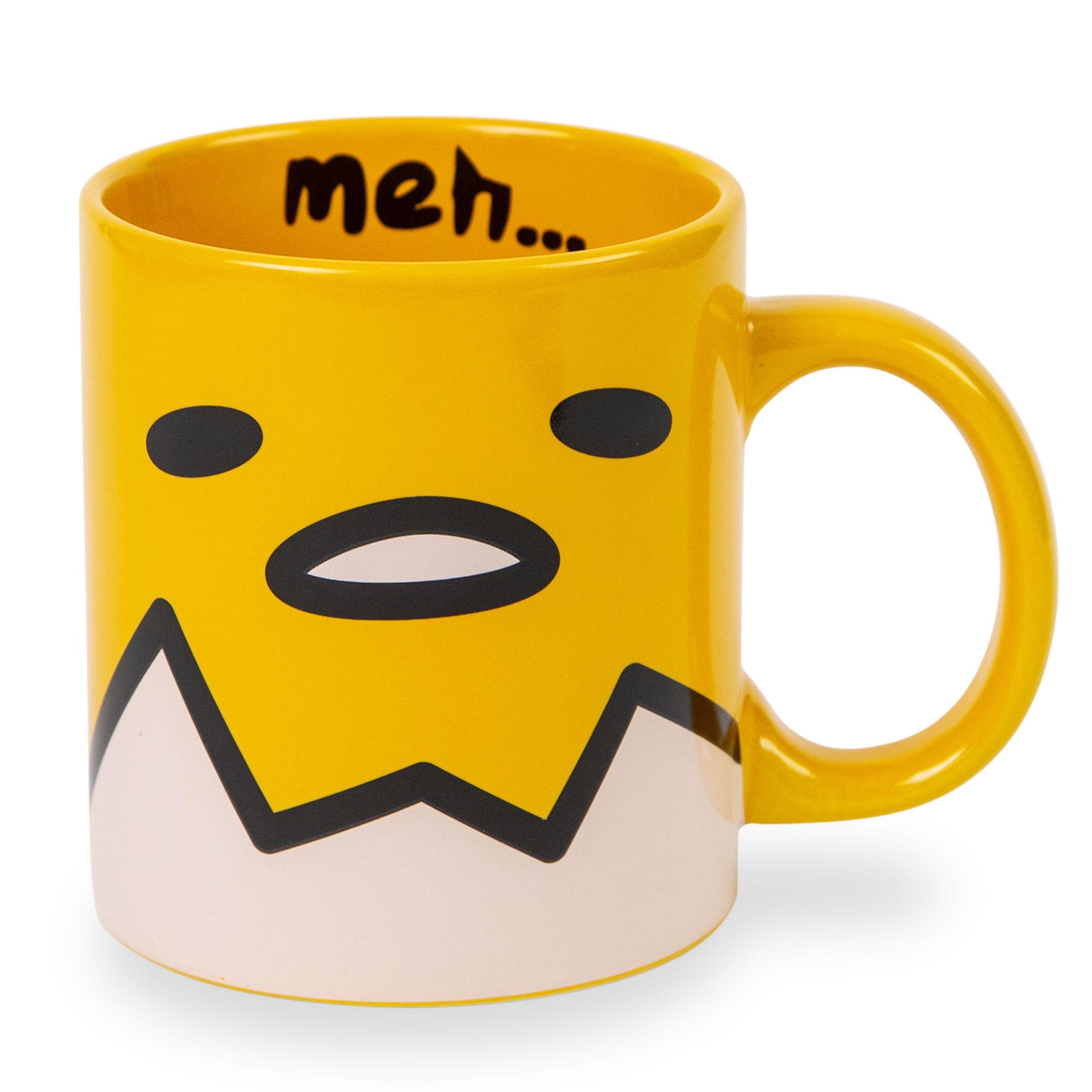 Sanrio Gudetama Face Ceramic Mug | Holds 20 Ounces
