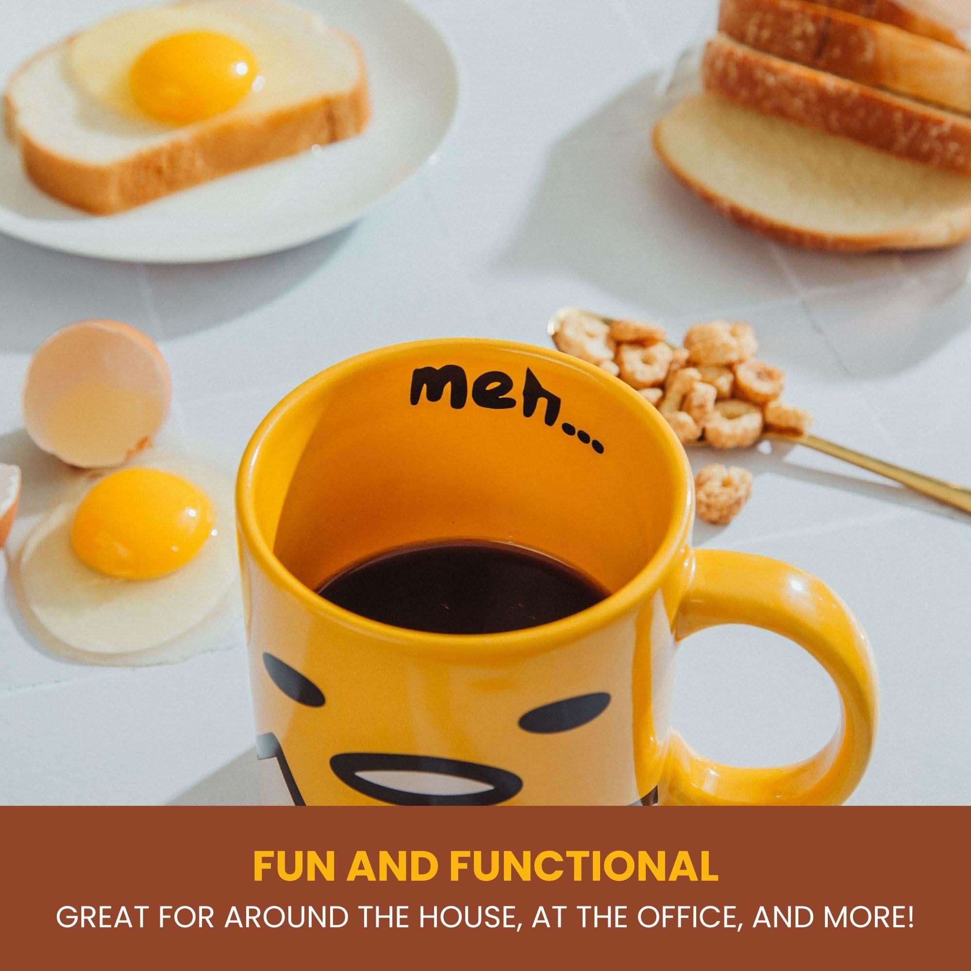 Sanrio Gudetama Face Ceramic Mug | Holds 20 Ounces