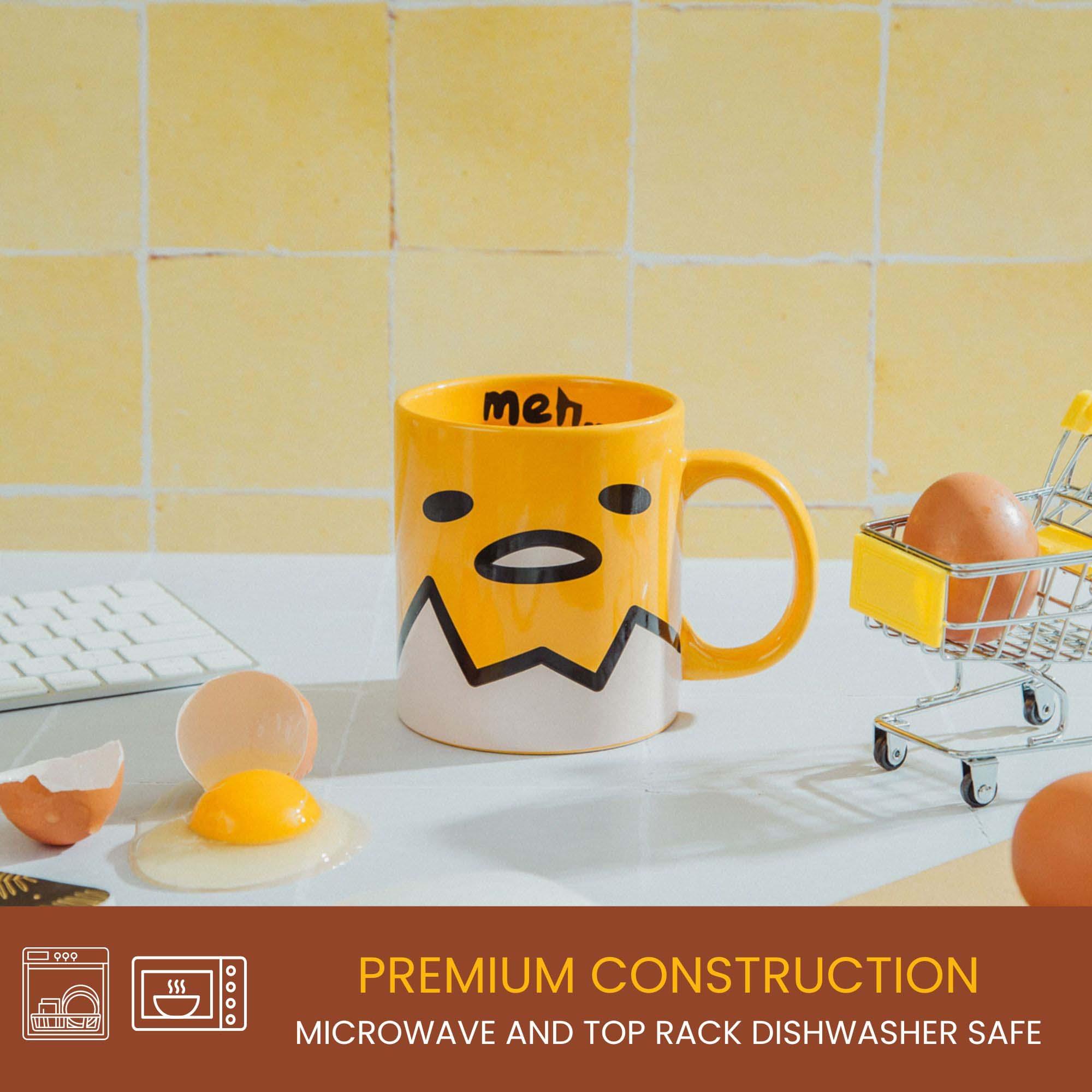Sanrio Gudetama Face Ceramic Mug | Holds 20 Ounces