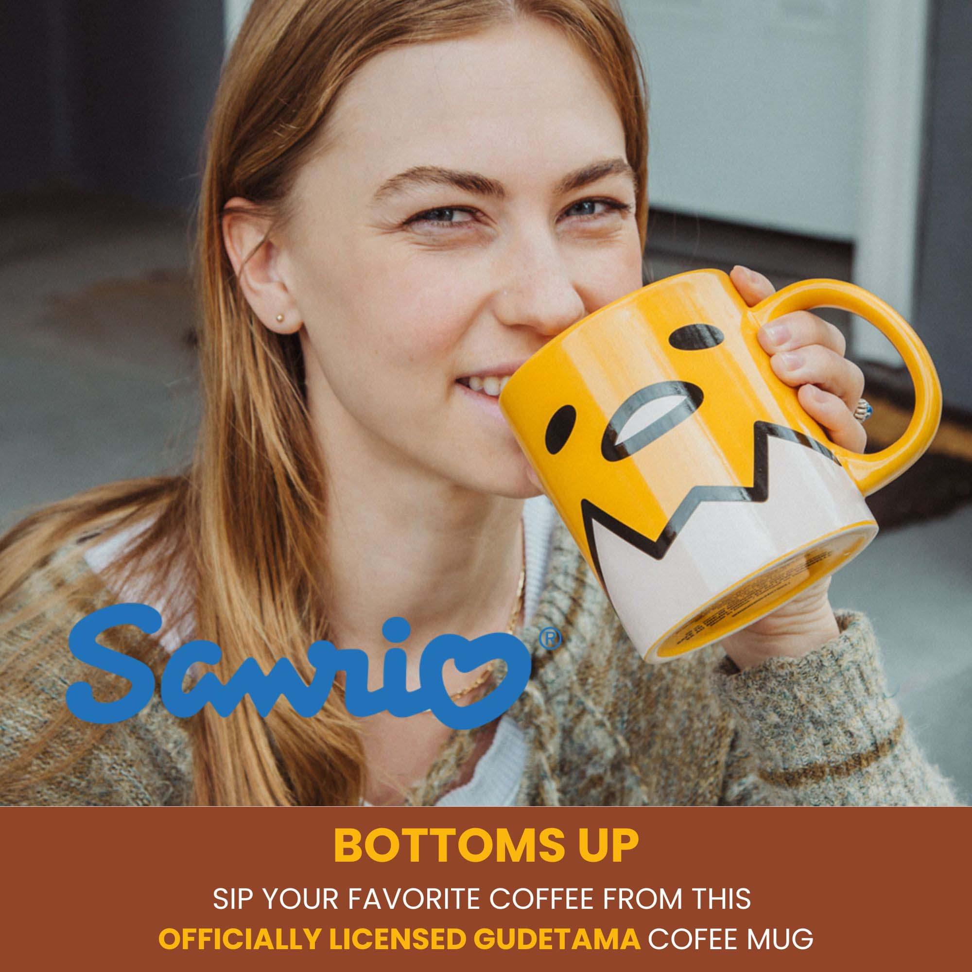 Sanrio Gudetama Face Ceramic Mug | Holds 20 Ounces