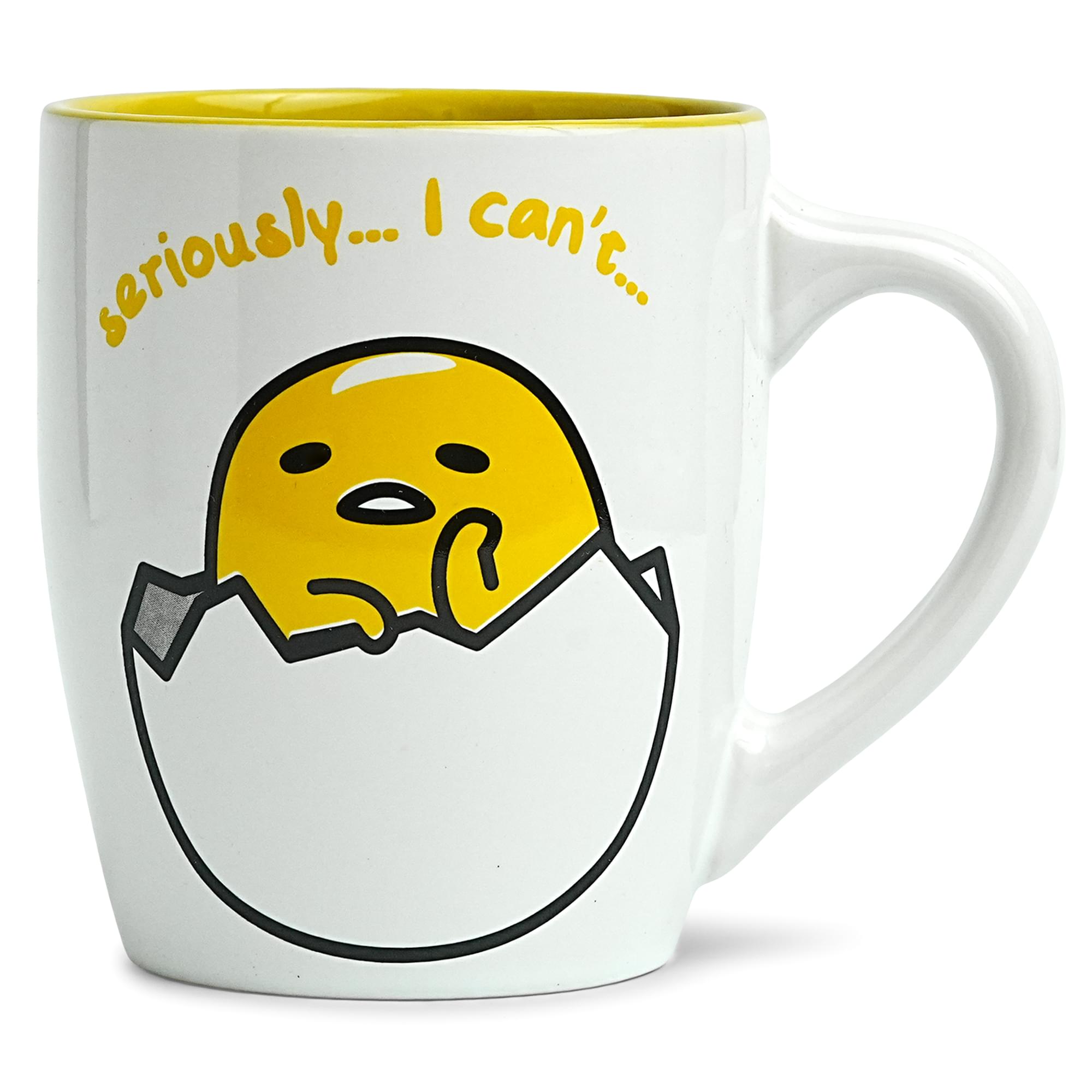Sanrio Gudetama "Seriously I Can't" 25oz Ceramic Mug