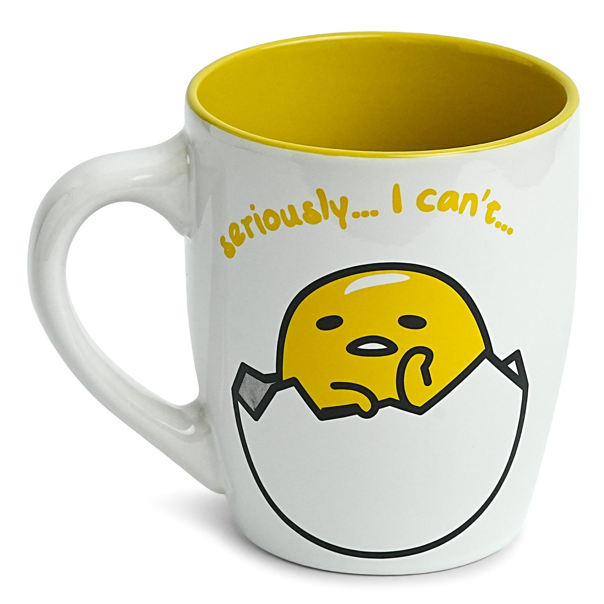 Sanrio Gudetama "Seriously I Can't" 25oz Ceramic Mug