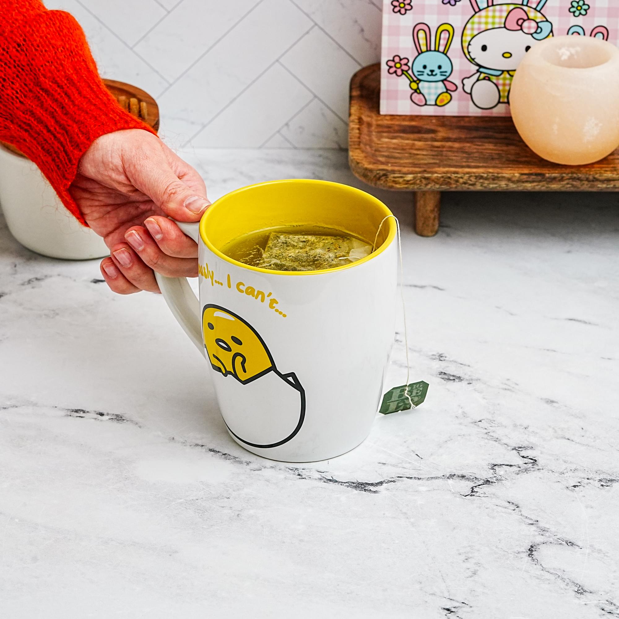 Sanrio Gudetama "Seriously I Can't" 25oz Ceramic Mug