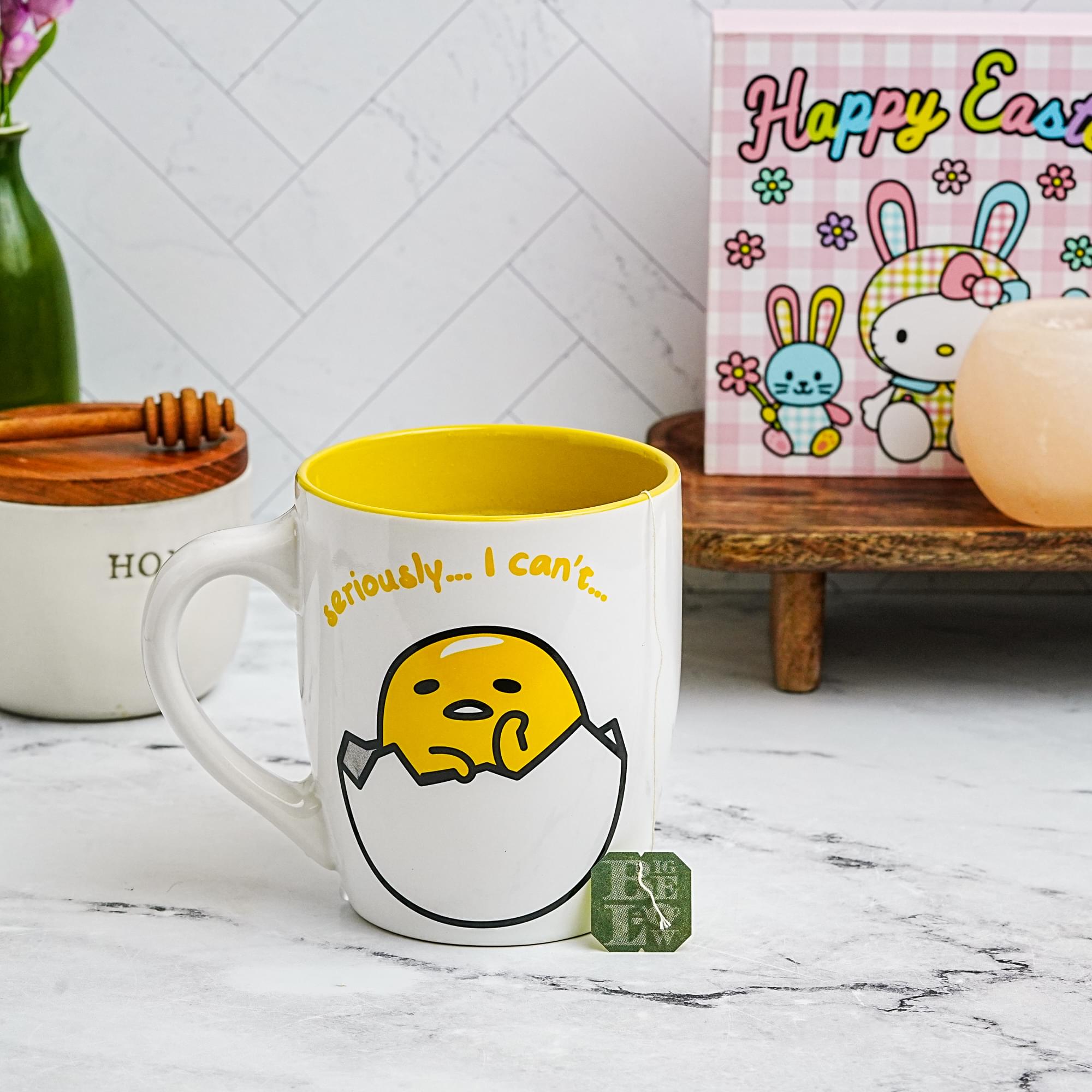 Sanrio Gudetama "Seriously I Can't" 25oz Ceramic Mug