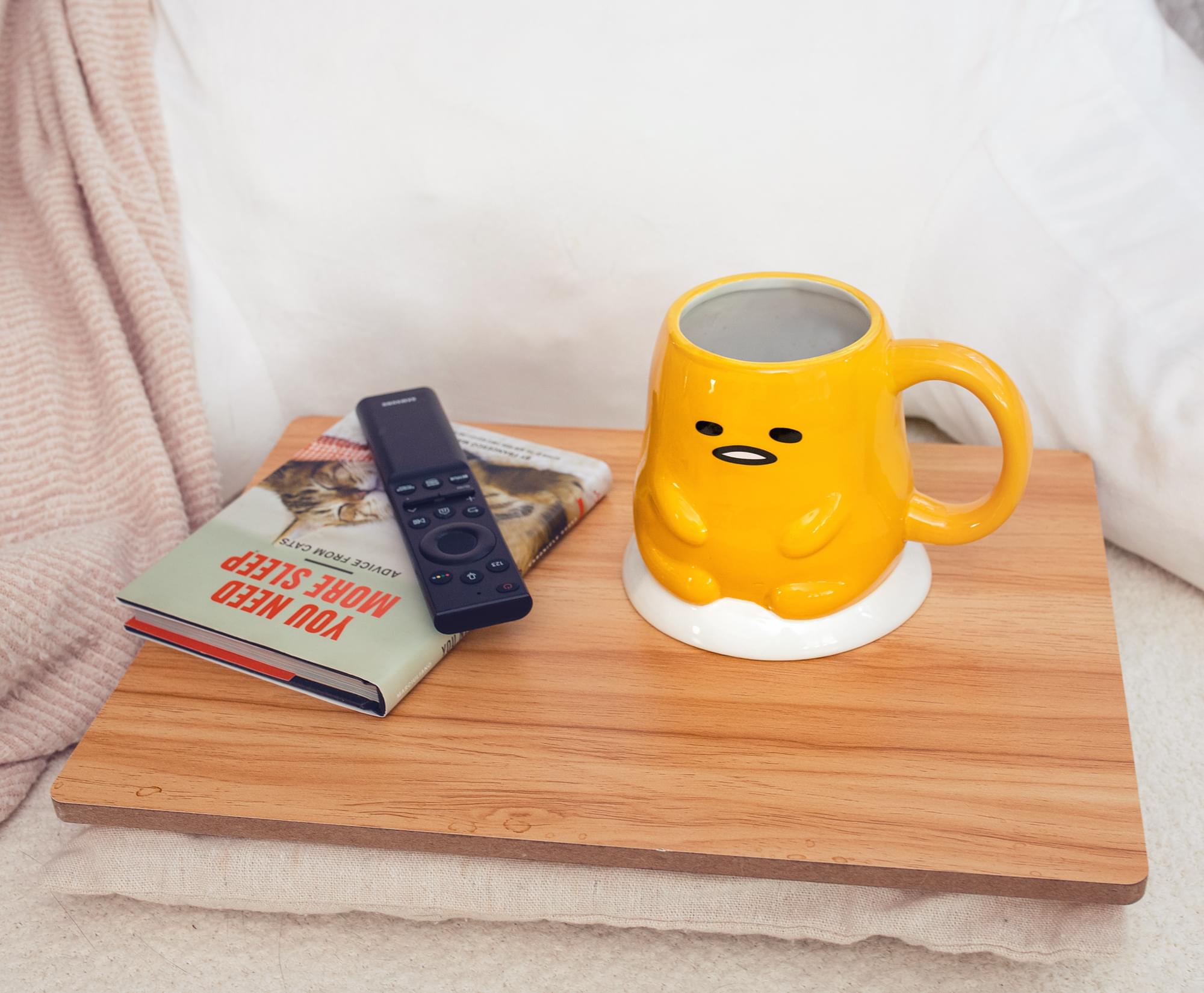 Sanrio Gudetama "Lazy Egg" Sculpted Ceramic Mug | Holds 20 Ounces