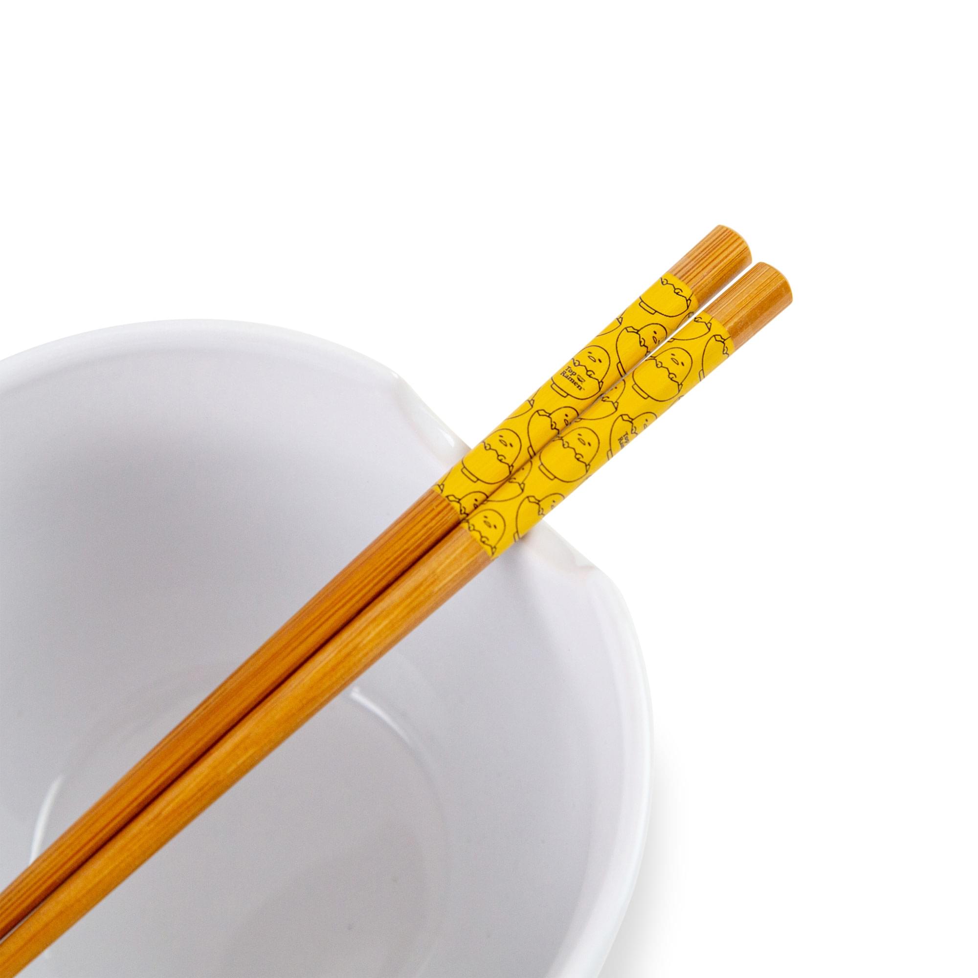 Sanrio Gudetama x Top Ramen "Dream Come True" Ramen Bowl and Chopstick Set