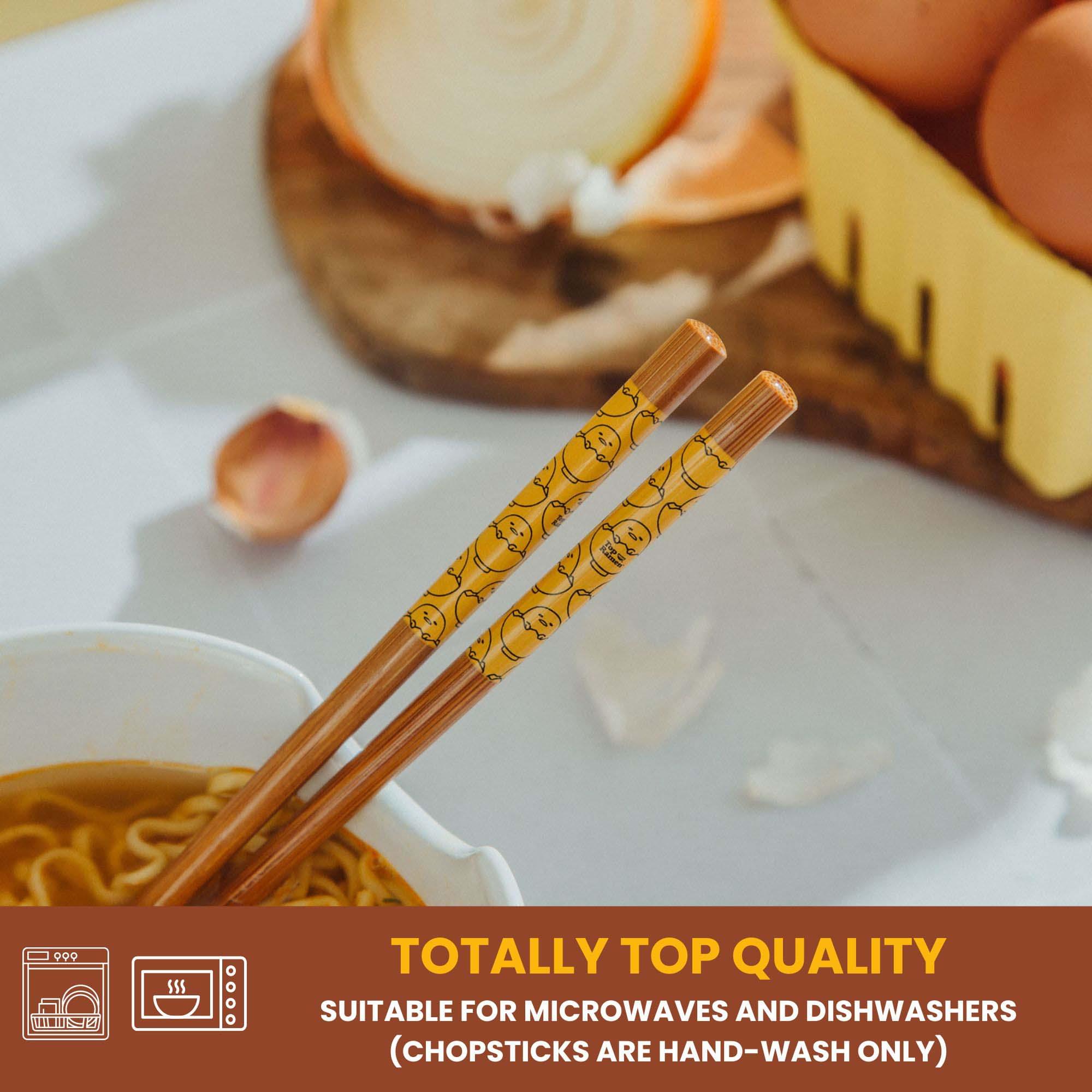 Sanrio Gudetama x Top Ramen "Dream Come True" Ramen Bowl and Chopstick Set