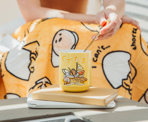 Sanrio Gudetama Sailing On Ramen Asian Ceramic Tea Cup | Holds 9 Ounces