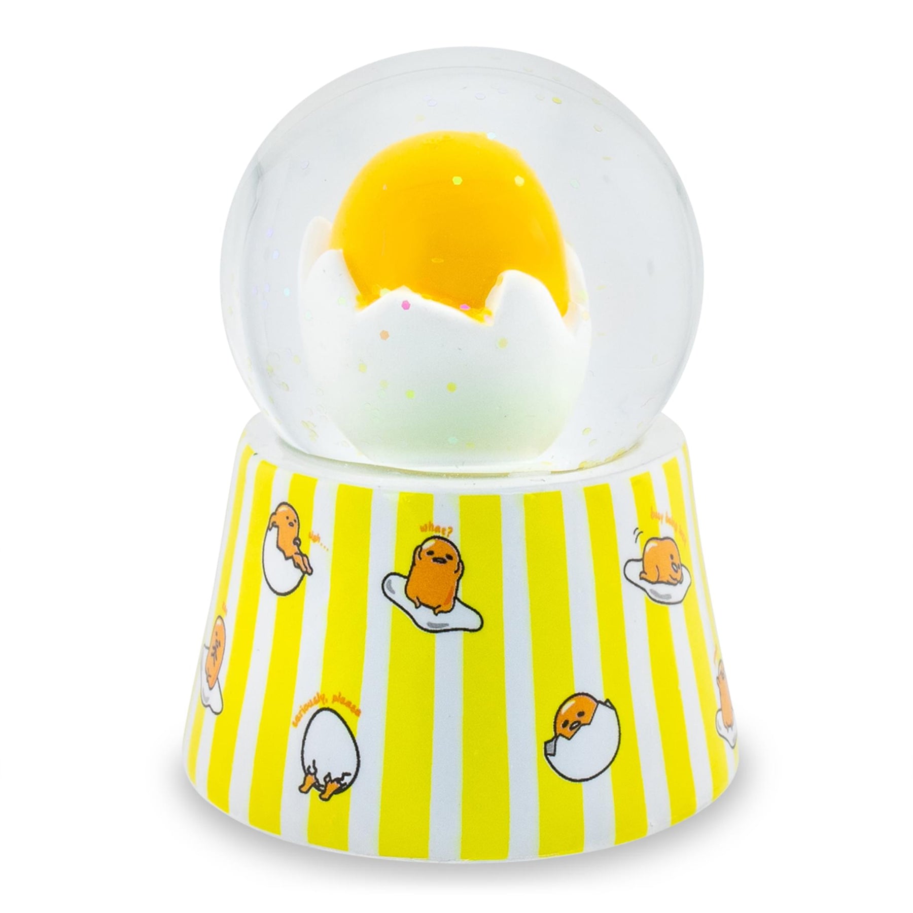 Sanrio Gudetama Mini Light-Up Snow Globe | 3 Inches Tall