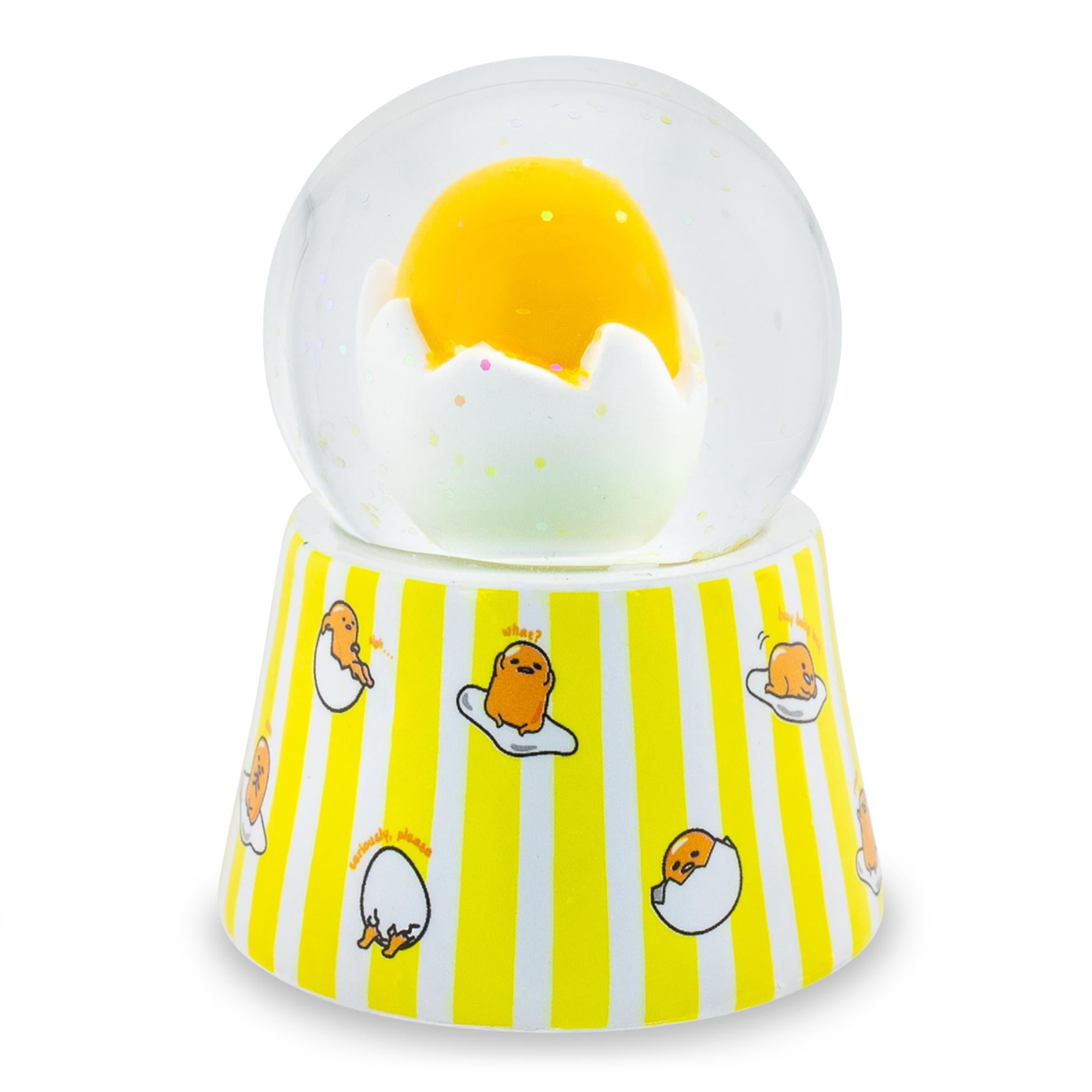 Sanrio Gudetama Mini Light-Up Snow Globe | 3 Inches Tall