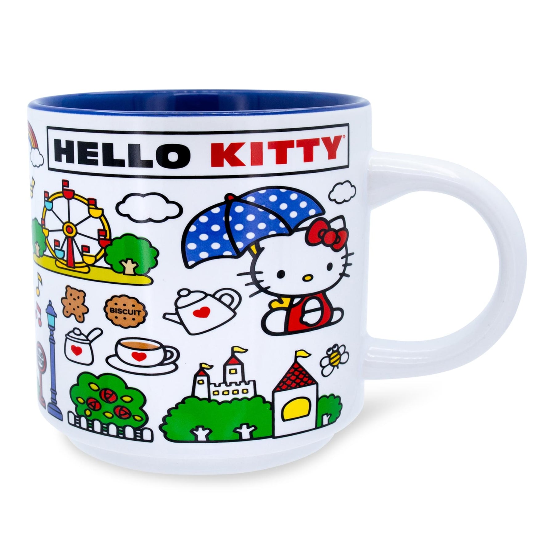 Sanrio Hello Kitty Red Map Ceramic Mug | Holds 13 Ounces
