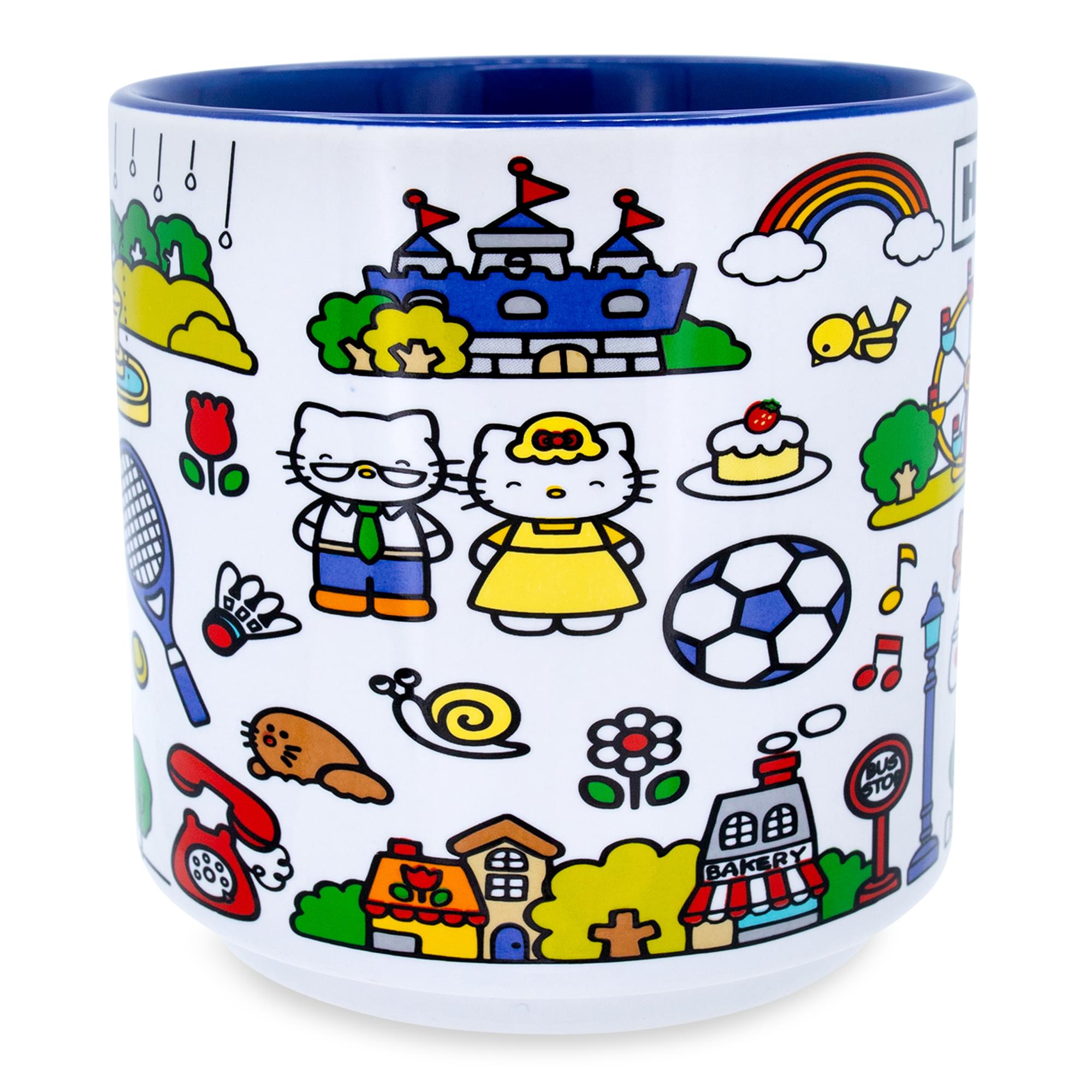 Sanrio Hello Kitty Red Map Ceramic Mug | Holds 13 Ounces