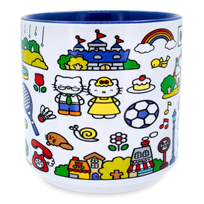Sanrio Hello Kitty Red Map Ceramic Mug | Holds 13 Ounces