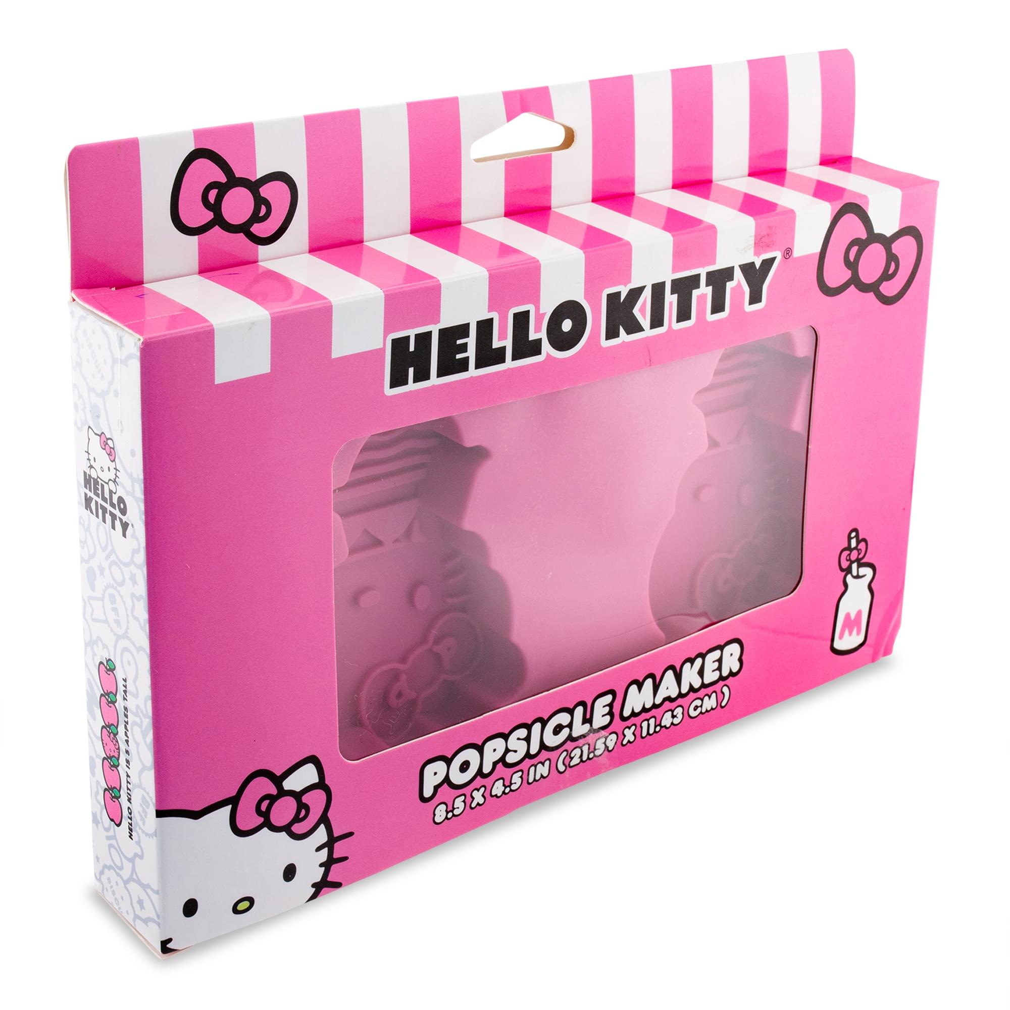 Sanrio Hello Kitty Silicone Popsicle Mold Shapes With Plastic Sticks