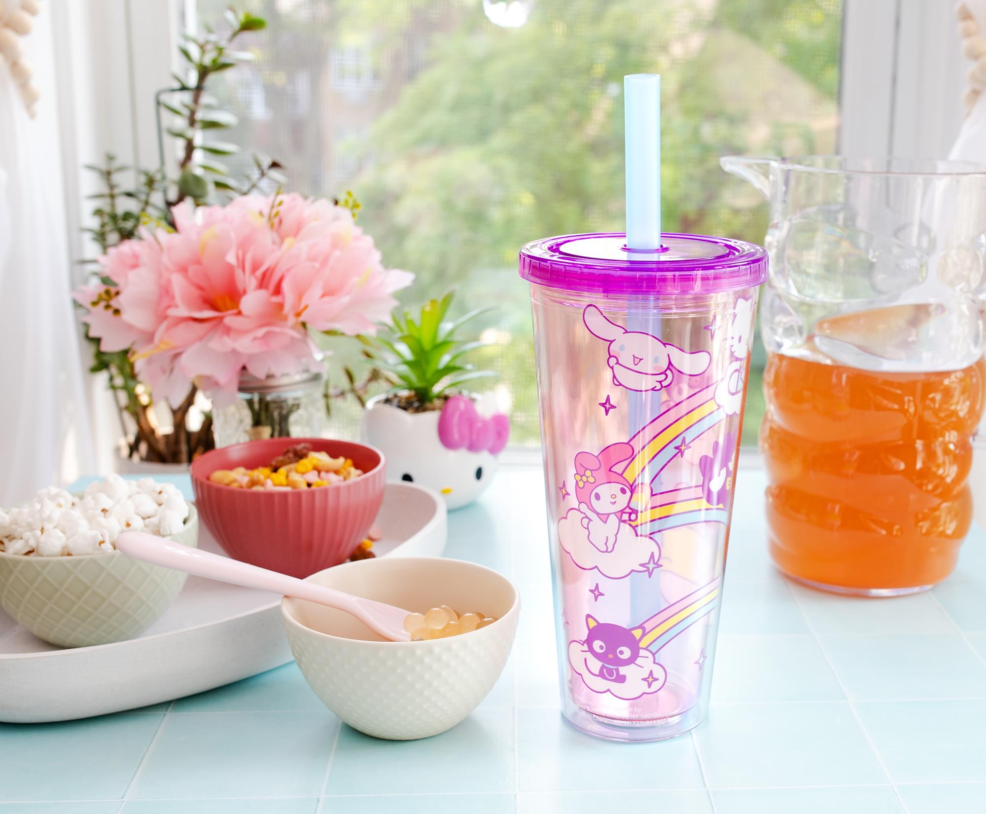 Sanrio Hello Kitty and Friends Carnival Cup With Lid and Straw | Holds 24 Ounces
