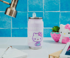 Sanrio Hello Kitty Pink Stainless Steel Drinking Can | Holds 12 Ounces