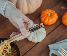 Sanrio Hello Kitty Pumpkins 20-Ounce Ramen Bowl and Chopstick Set