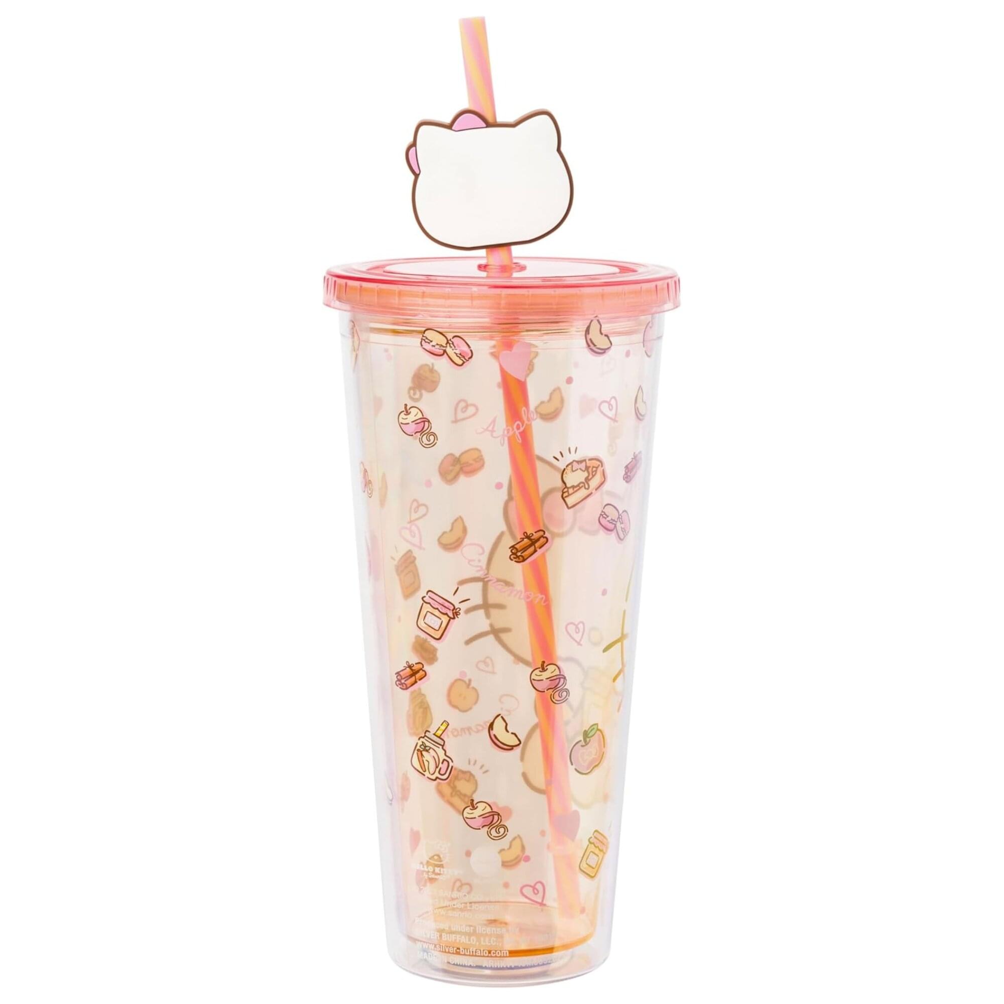 Sanrio Hello Kitty Sweet Snacks 24-Ounce Carnival Cup With Straw Topper Charm