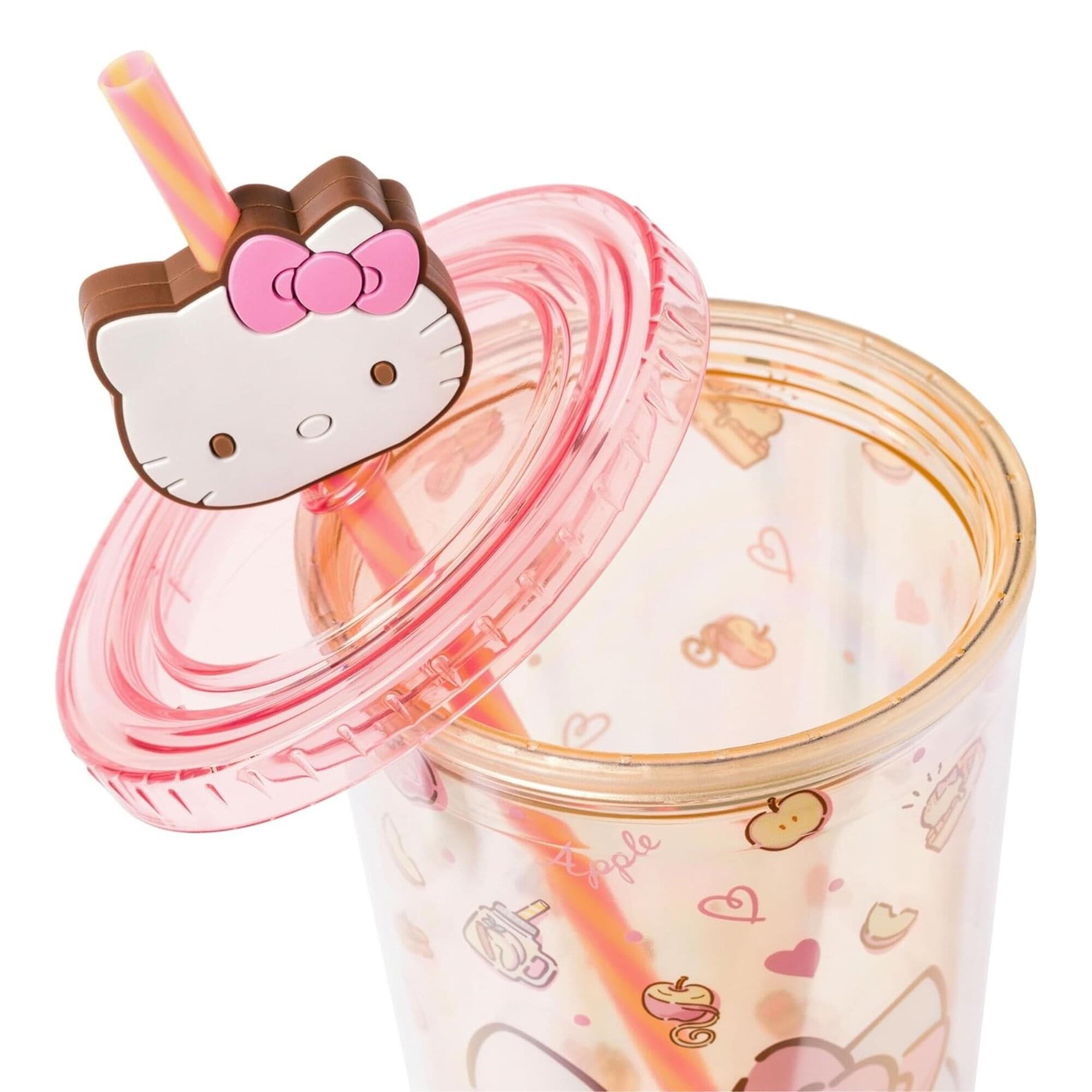 Sanrio Hello Kitty Sweet Snacks 24-Ounce Carnival Cup With Straw Topper Charm