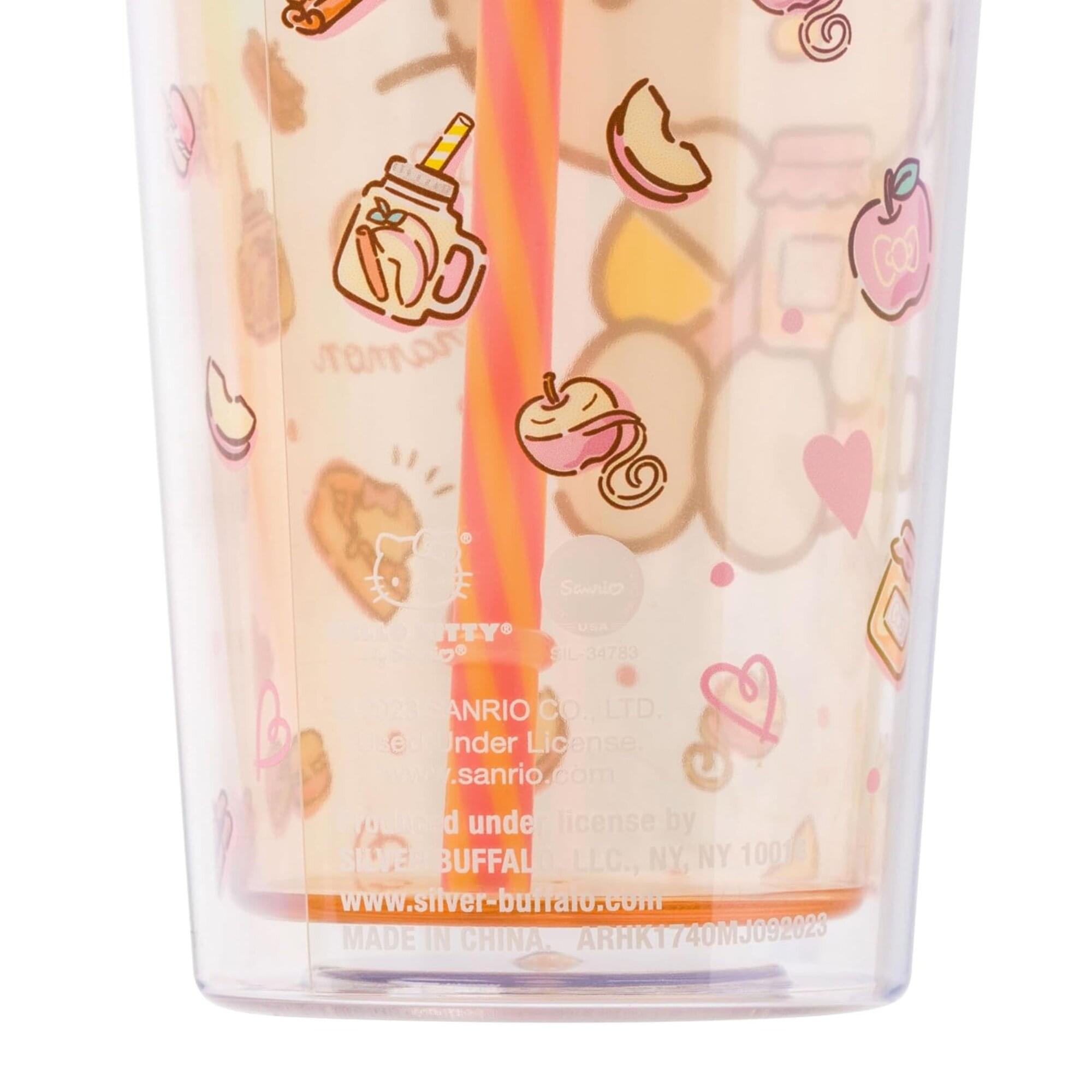Sanrio Hello Kitty Sweet Snacks 24-Ounce Carnival Cup With Straw Topper Charm