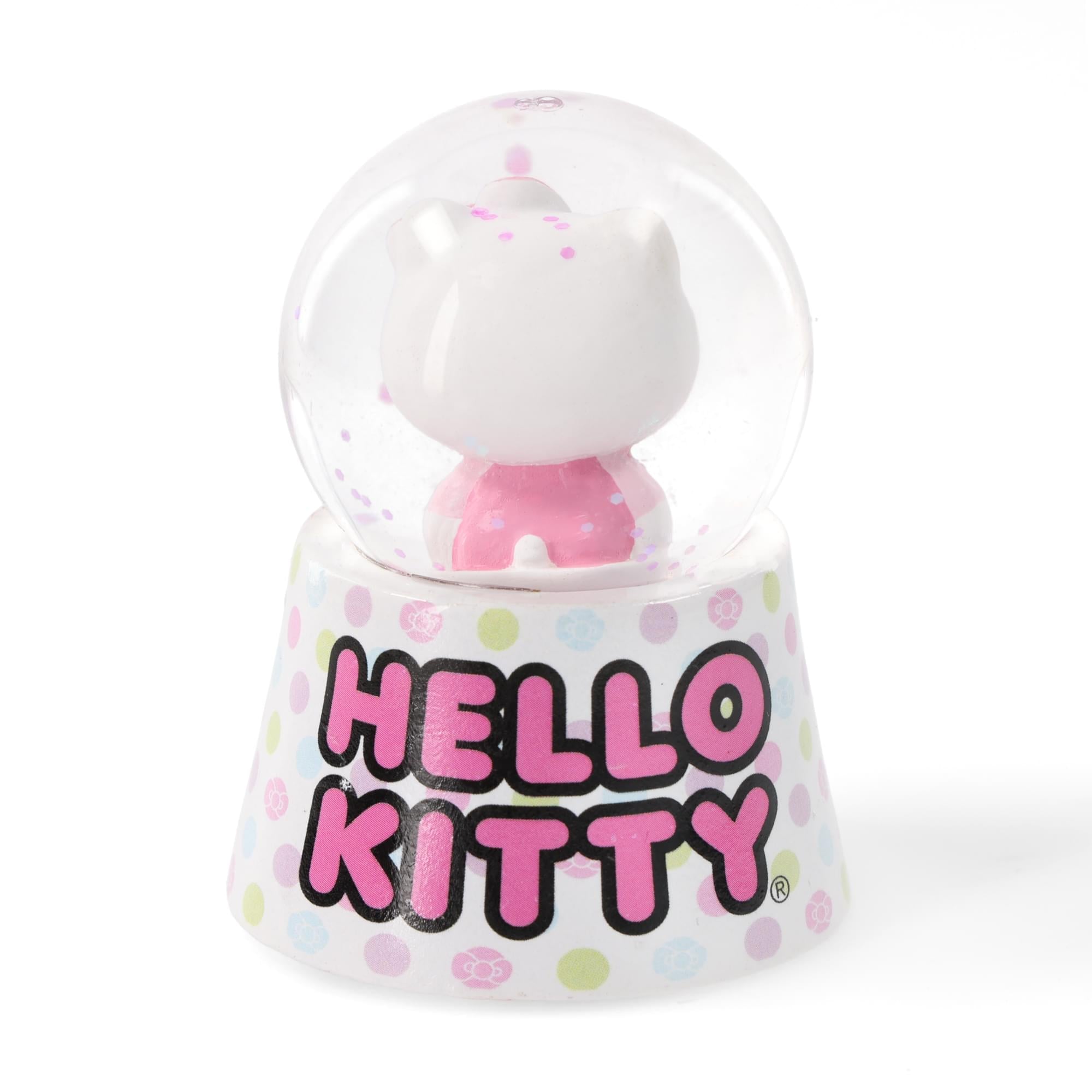 Sanrio Hello Kitty Polka Dots Mini Light-Up Snow Globe | 3 Inches Tall