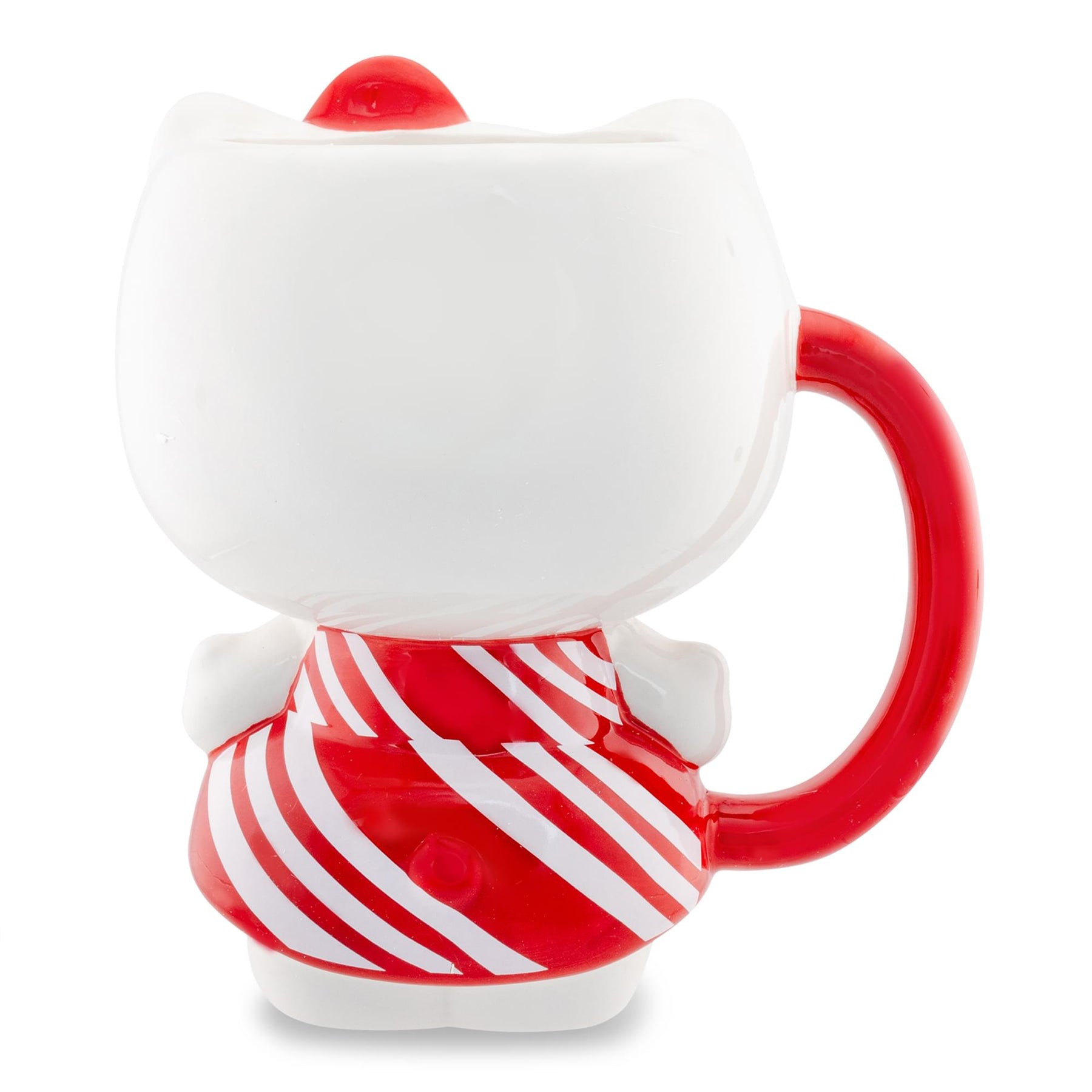 Sanrio Hello Kitty Candy Cane Dress 3D Sculpted Ceramic Mug | Holds 20 Ounces