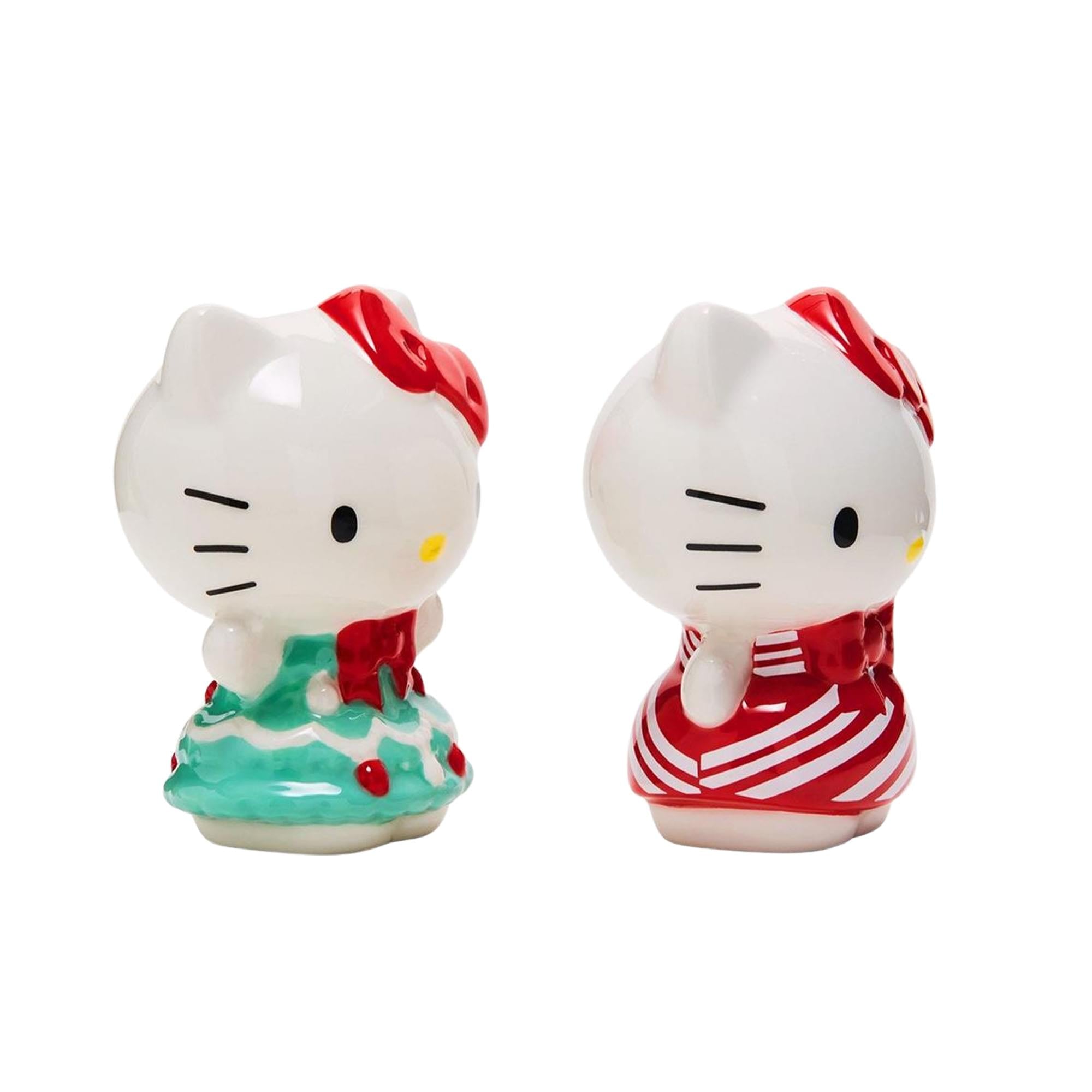 Sanrio Hello Kitty Holiday Dresses Ceramic Salt and Pepper Shaker Set