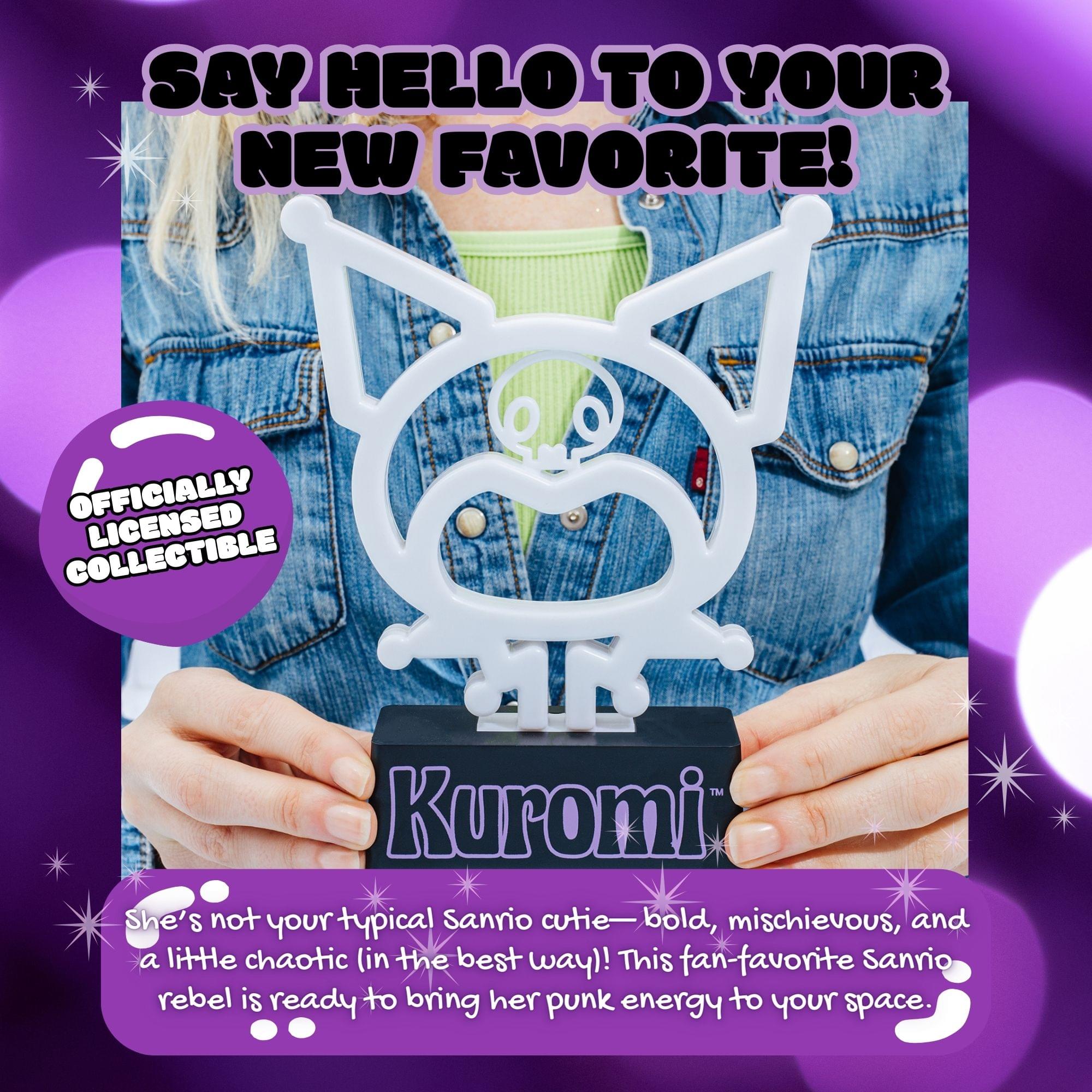 Sanrio Kuromi Silhouette 7-Inch LED Neon Mood Light