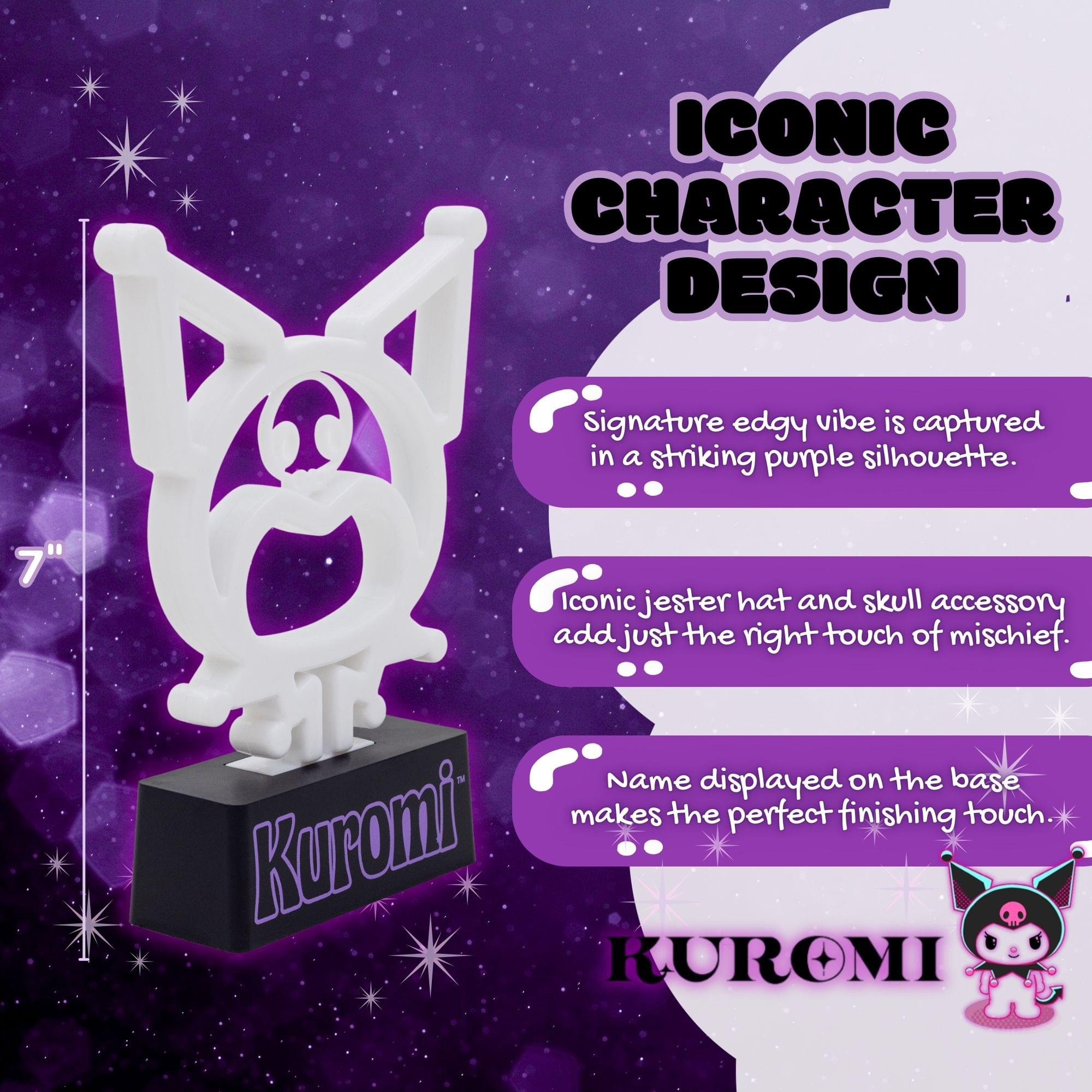 Sanrio Kuromi Silhouette 7-Inch LED Neon Mood Light