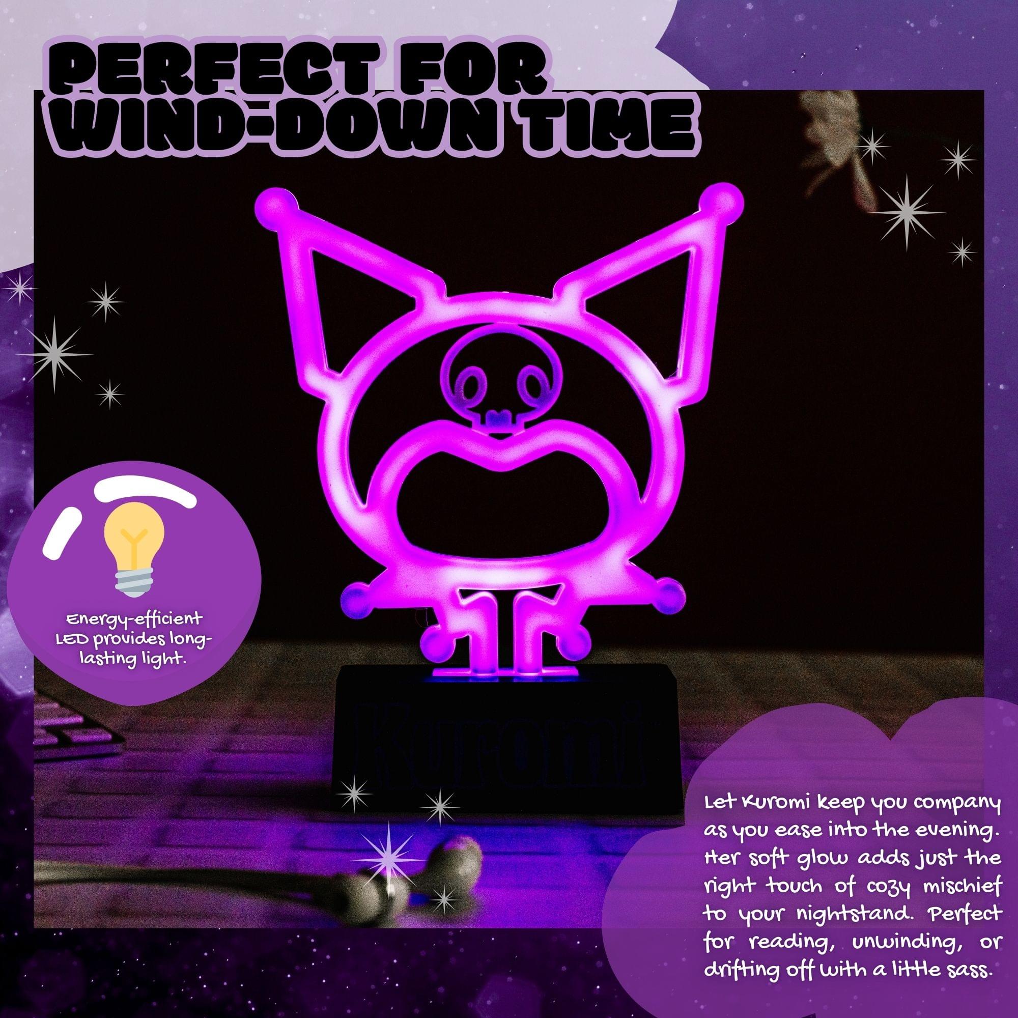 Sanrio Kuromi Silhouette 7-Inch LED Neon Mood Light