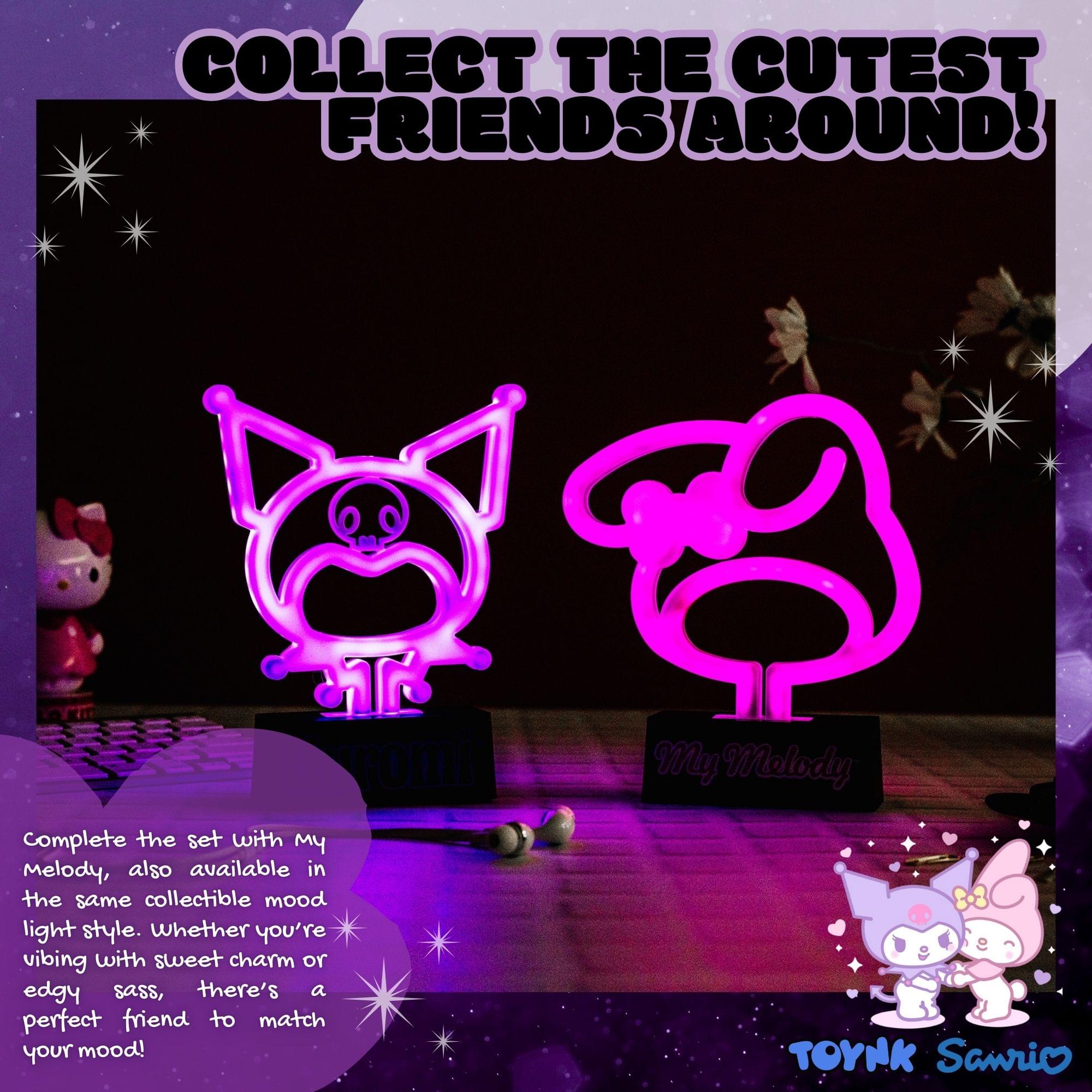 Sanrio Kuromi Silhouette 7-Inch LED Neon Mood Light