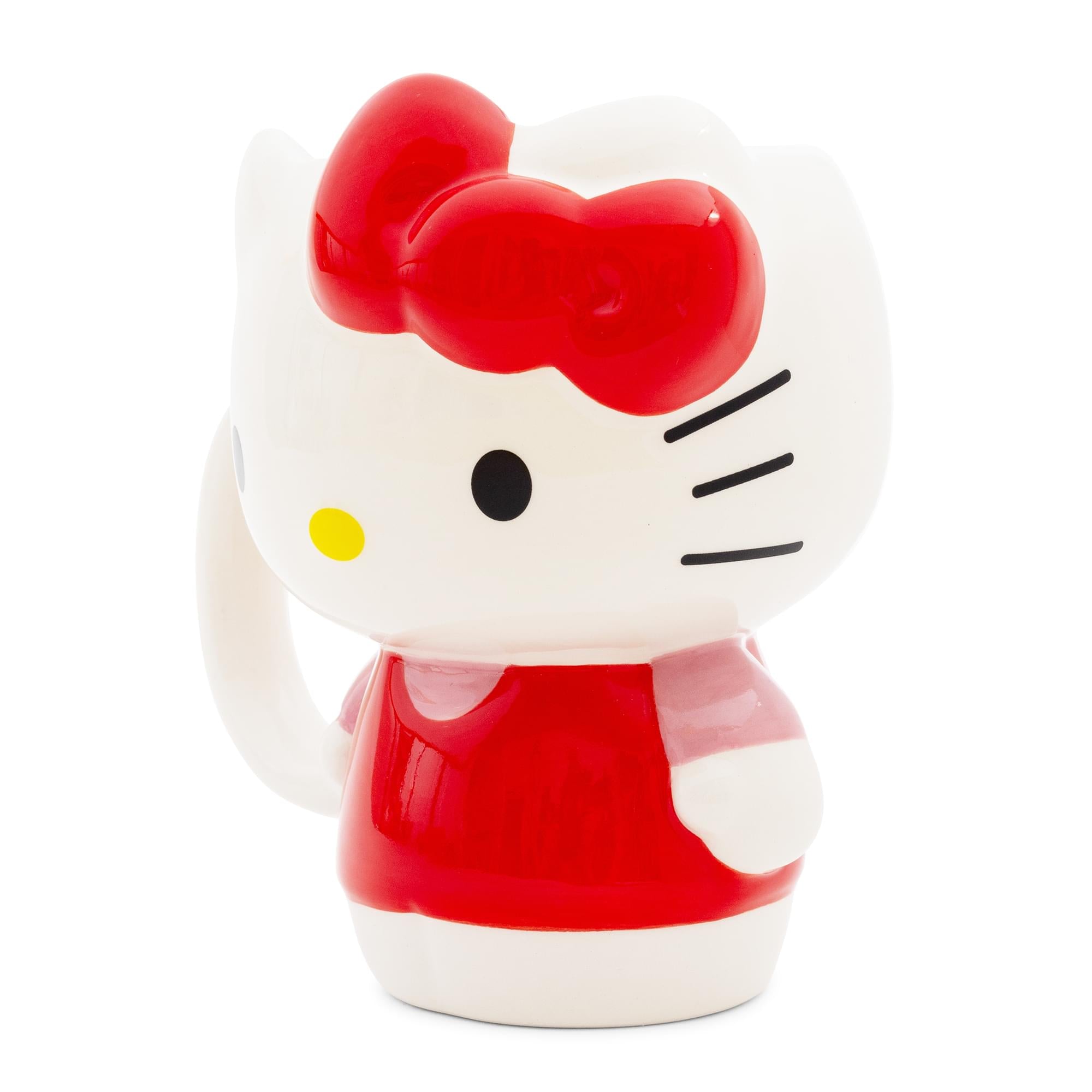 Sanrio Hello Kitty Red Dress Sculpted Ceramic Mug | Holds 20 Ounces