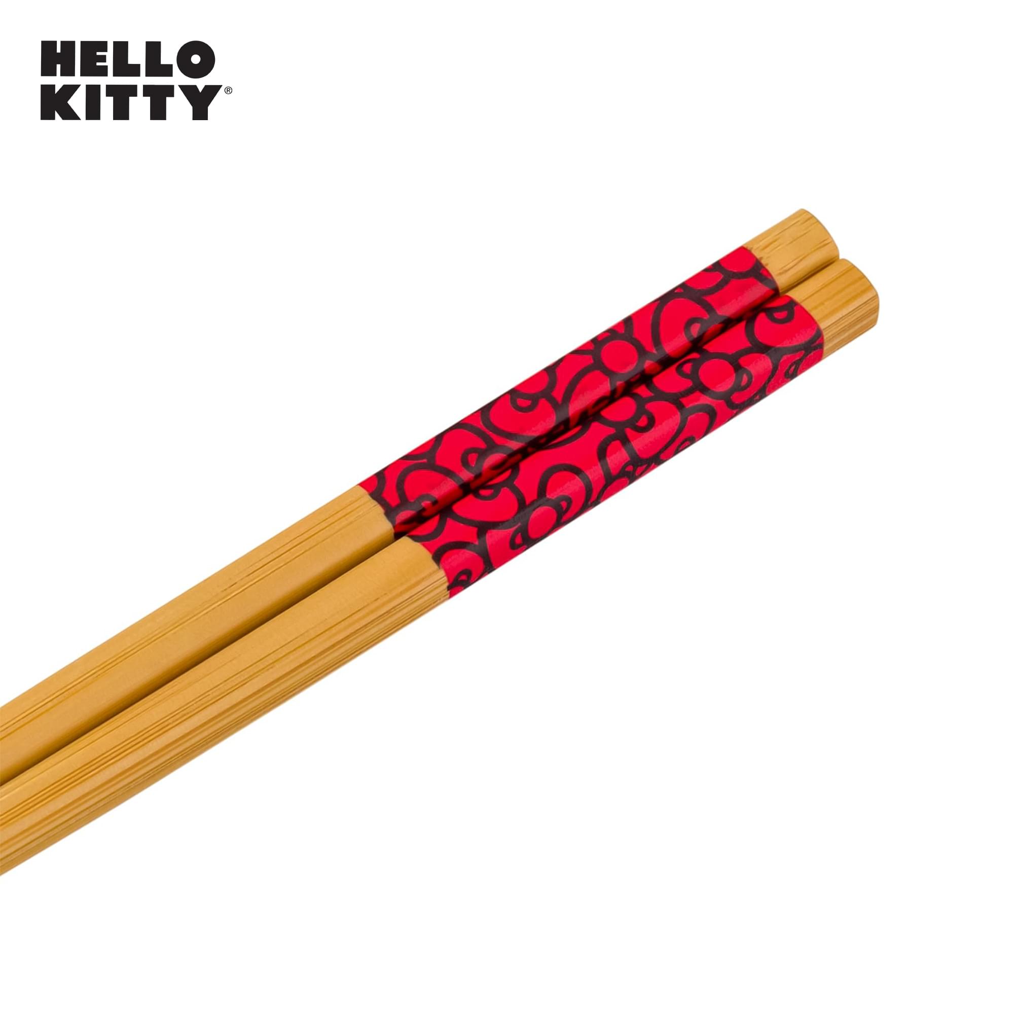 Sanrio Hello Kitty Red Bow 30-Ounce Ceramic Ramen Bowl With Chopsticks