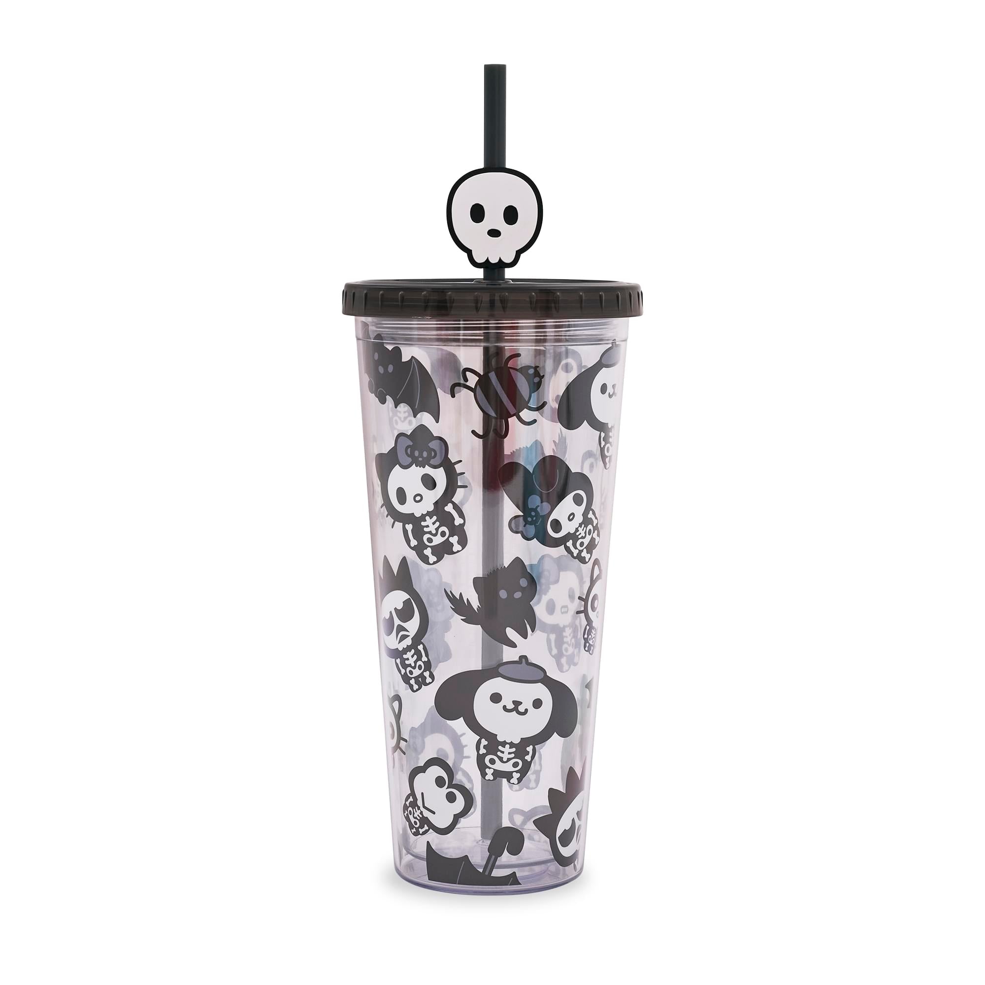 Sanrio Hello Kitty Halloween 24-Ounce Carnival Cup With Lid and Straw Topper Charm