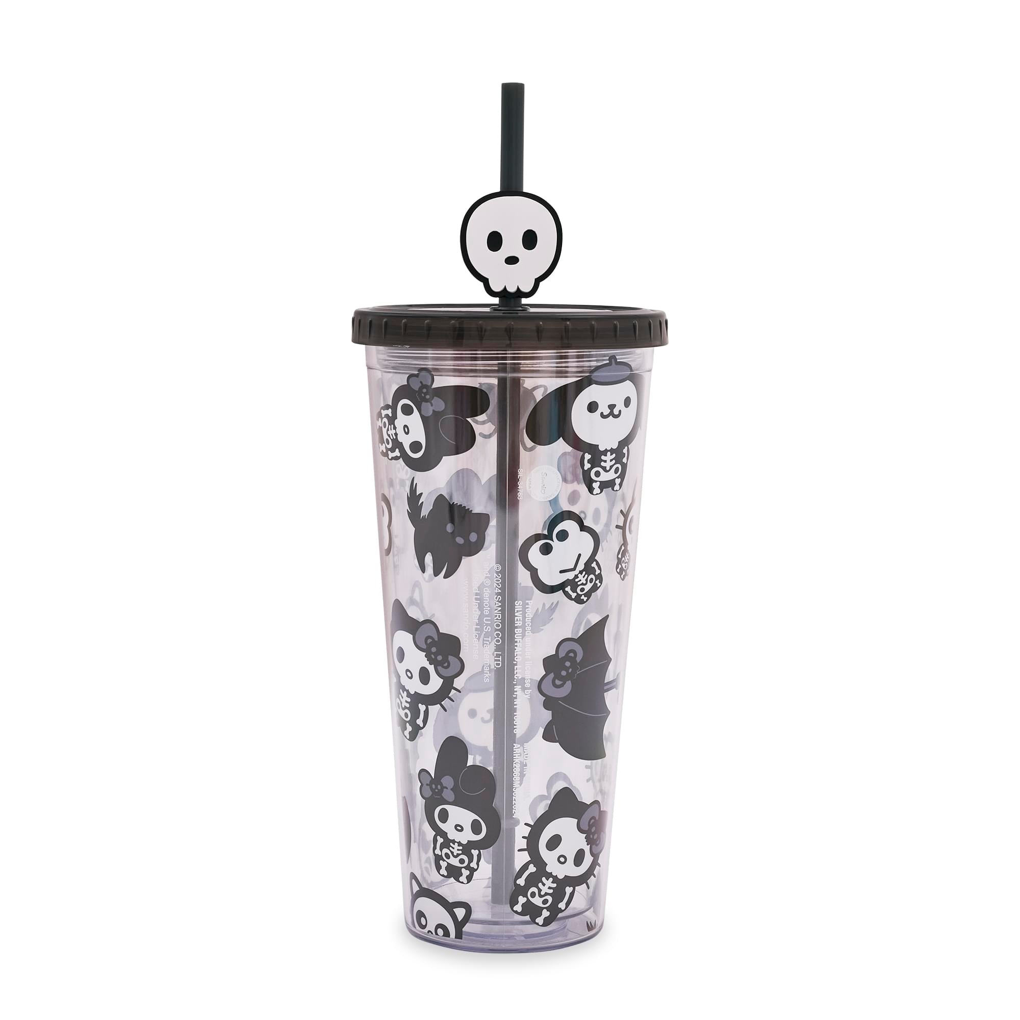 Sanrio Hello Kitty Halloween 24-Ounce Carnival Cup With Lid and Straw Topper Charm
