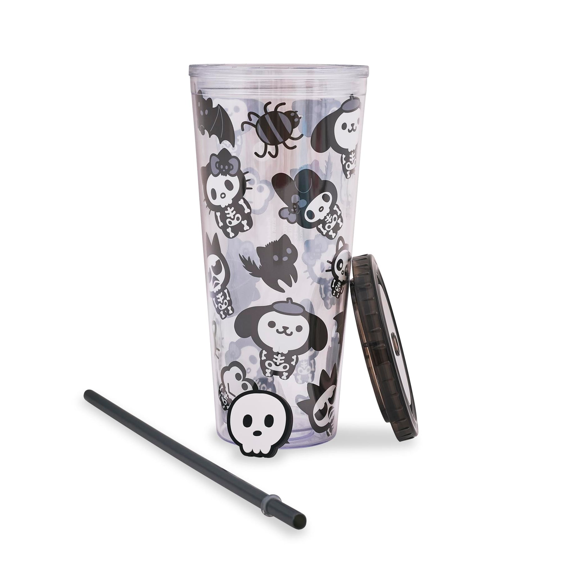 Sanrio Hello Kitty Halloween 24-Ounce Carnival Cup With Lid and Straw Topper Charm