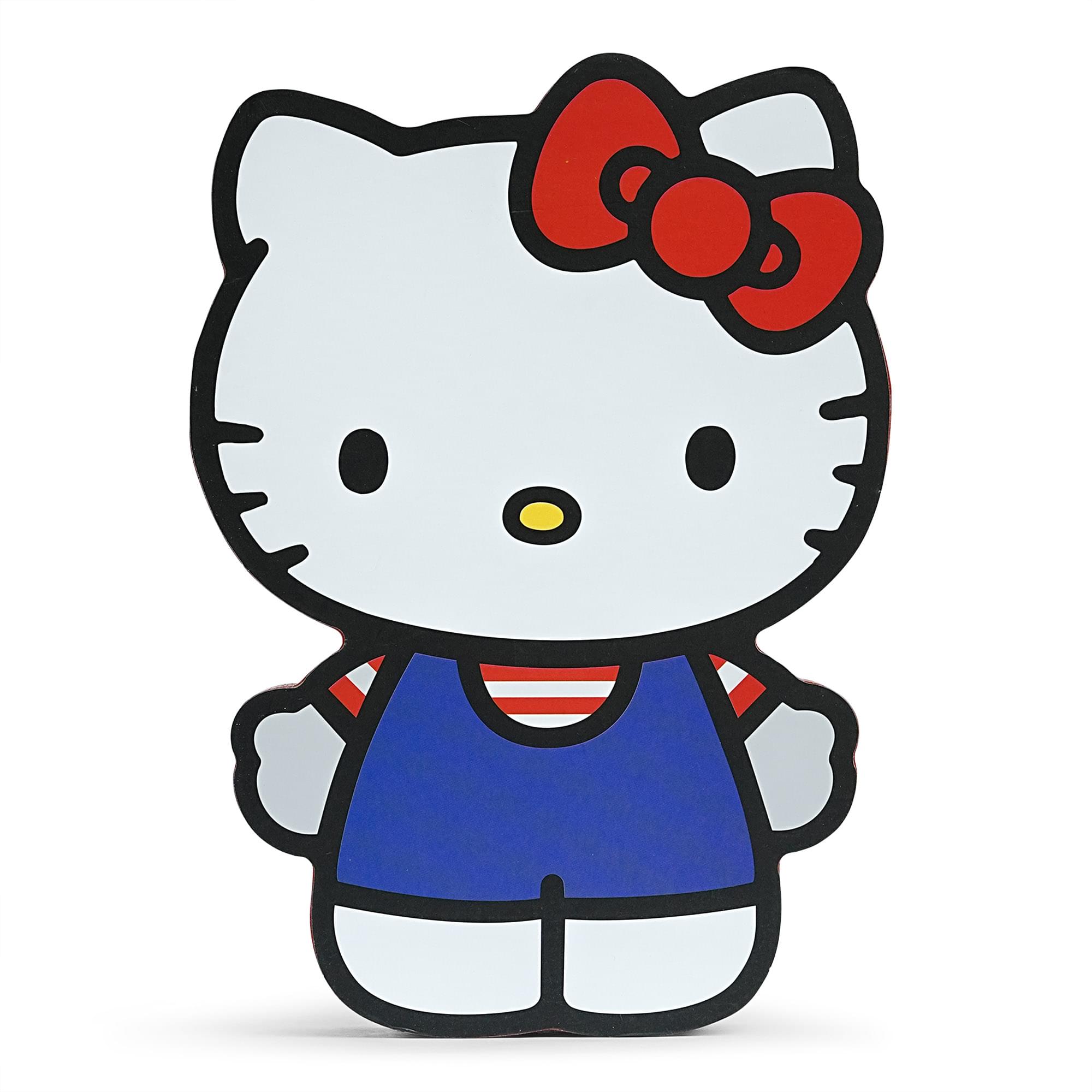 Sanrio Hello Kitty Classic Die-Cut Wooden Wall Art Sign | 8 x 6 Inches