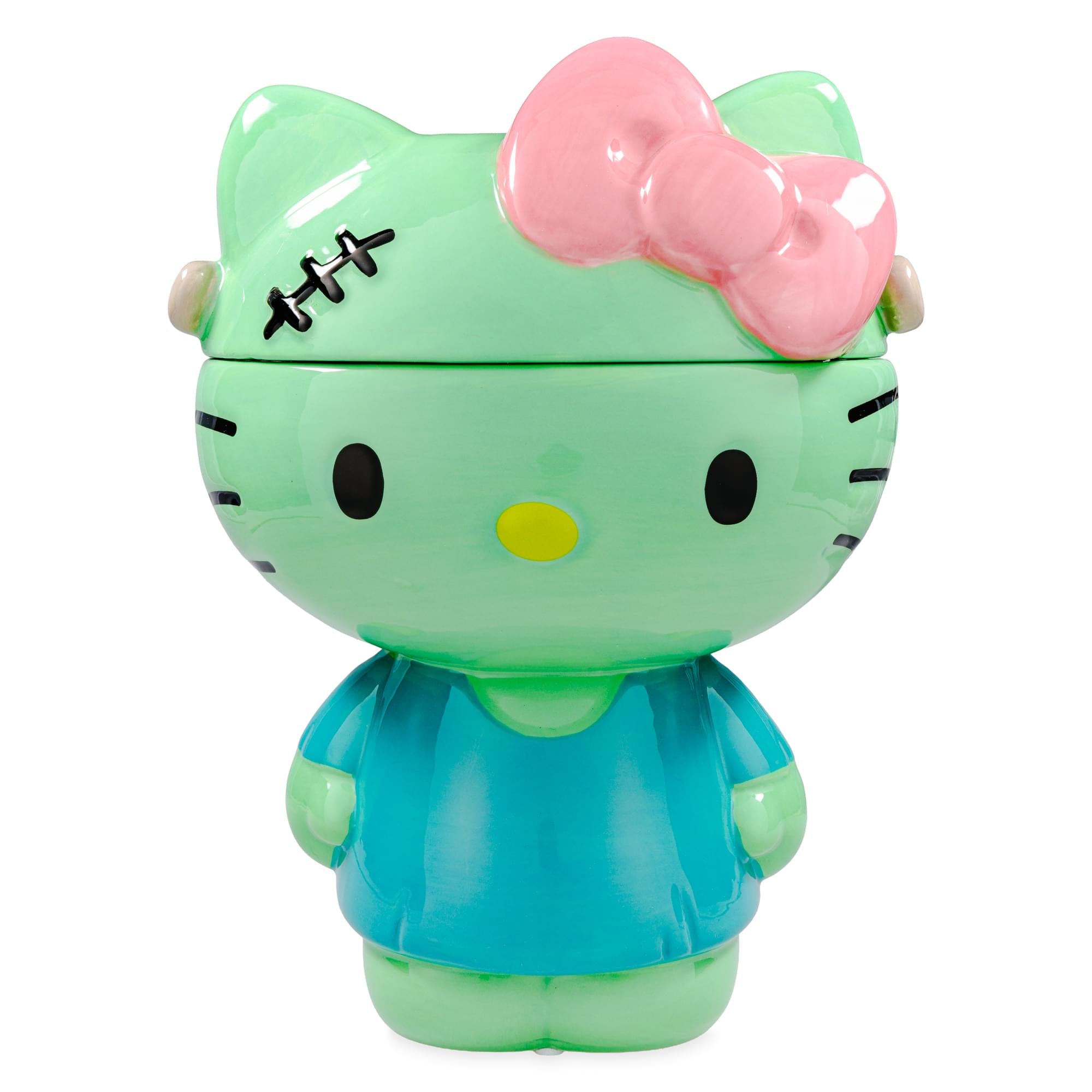 Sanrio Hello Kitty Frankenstein Sculpted Ceramic Snack Jar With Lid
