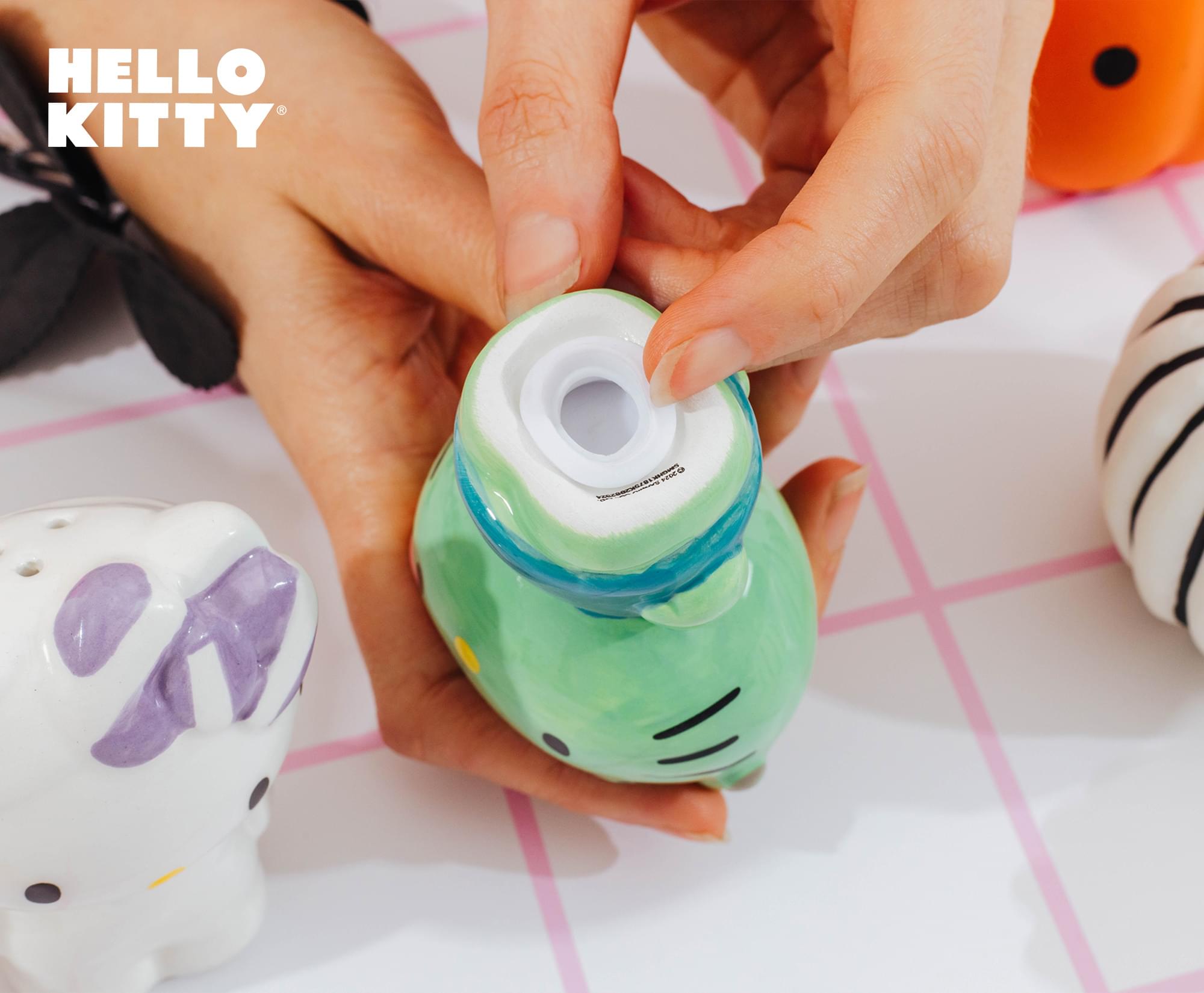Sanrio Hello Kitty Mummy and Frankenstein Ceramic Salt and Pepper Shaker Set