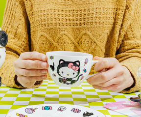 Sanrio Hello Kitty Black Cat Bone China Teacup and Saucer Set | Holds 7 Ounces