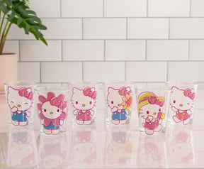 Sanrio Hello Kitty Springtime 2-Ounce Mini Shot Glasses | Set of 6
