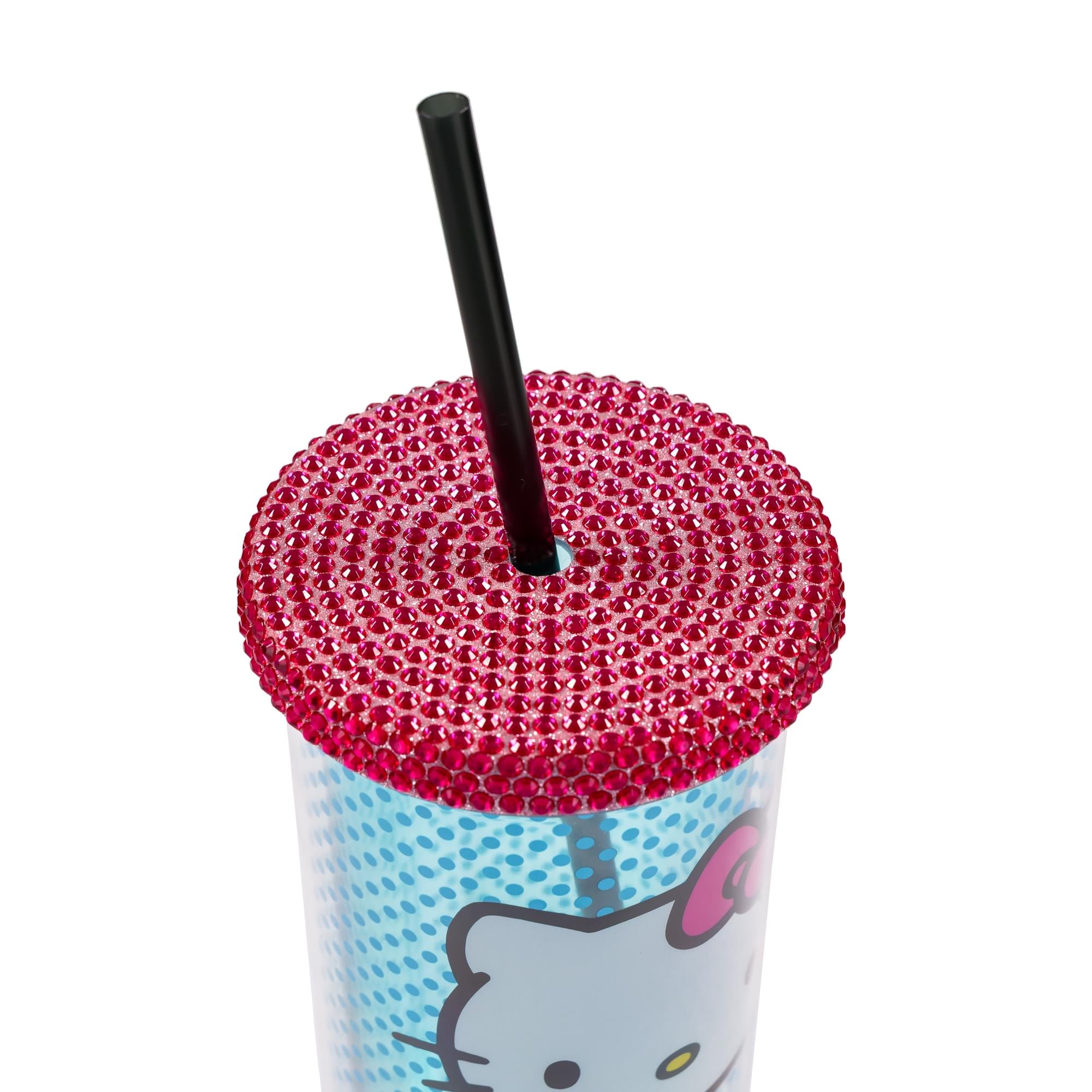 Sanrio Hello Kitty Polka Dots Carnival Cup With Lid and Straw | Holds 20 Ounces