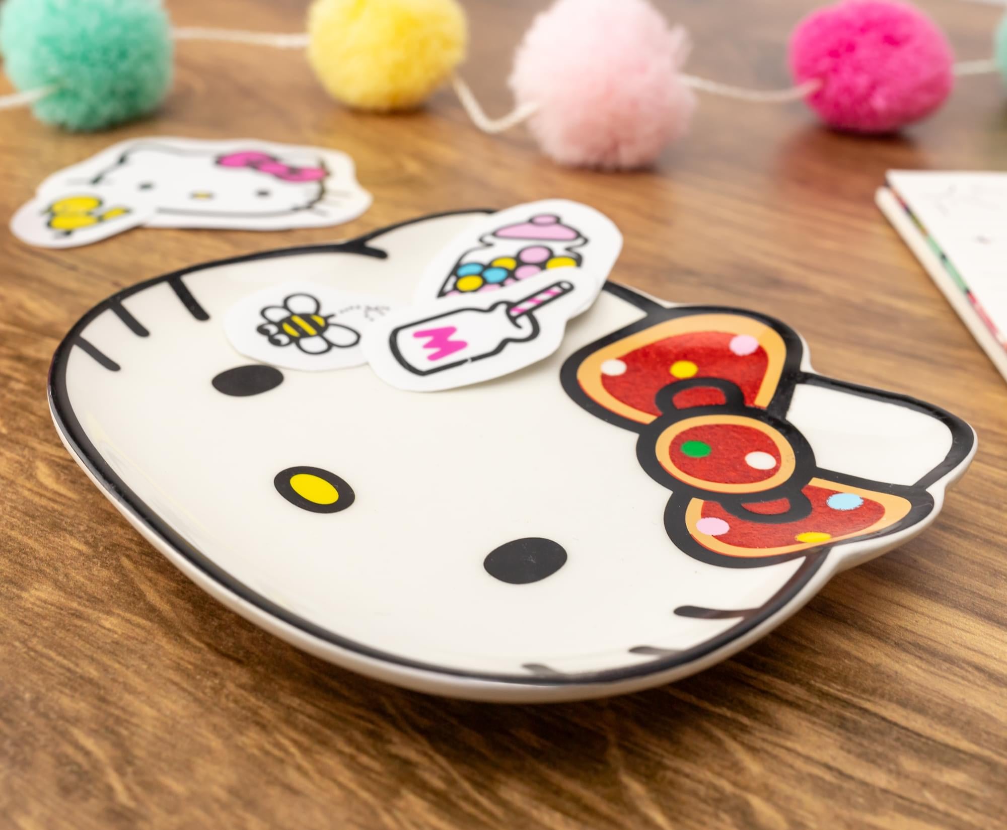 Sanrio Hello Kitty Glitter Bow Sculpted Ceramic Trinket Tray Dish